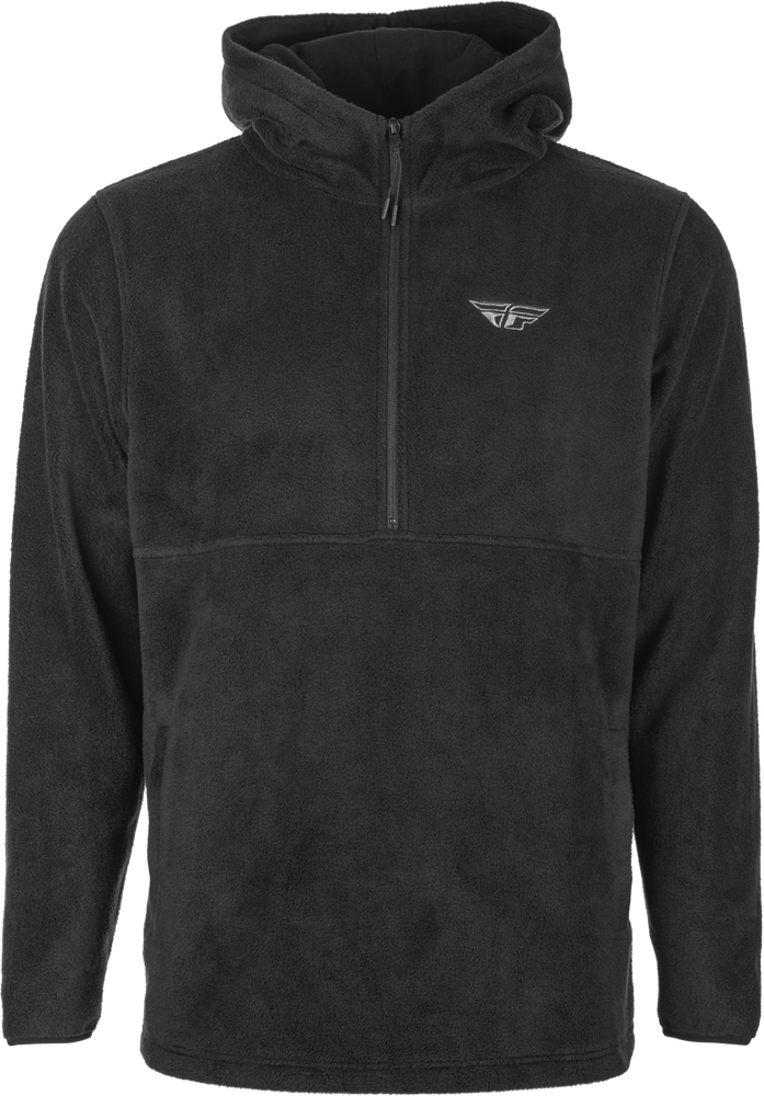 FLY HALF ZIP PULLOVER HOODIE BLACK MD