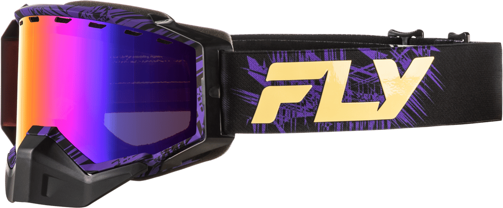 ZONE SNOW GOGGLE PUR/TAN W/PUR MIR/AMBER LENS