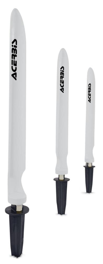 ACERBIS Flexible Track Markers — White/Black