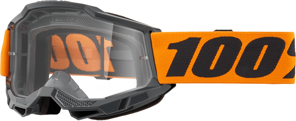 STRATA 2 GOGGLE NEON ORANGE CLEAR LENS