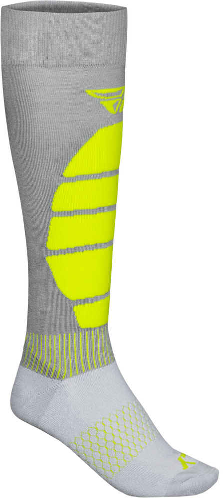 SNOW PERFORMANCE COOLMAX SOCK GREY/HI-VIS LG/XL