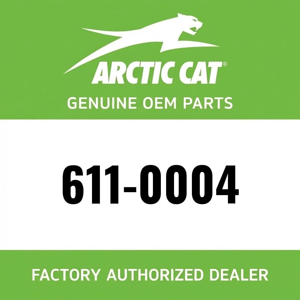 Arctic Cat Aircat Embossed Hood Emblem - White with Black Trim image 1