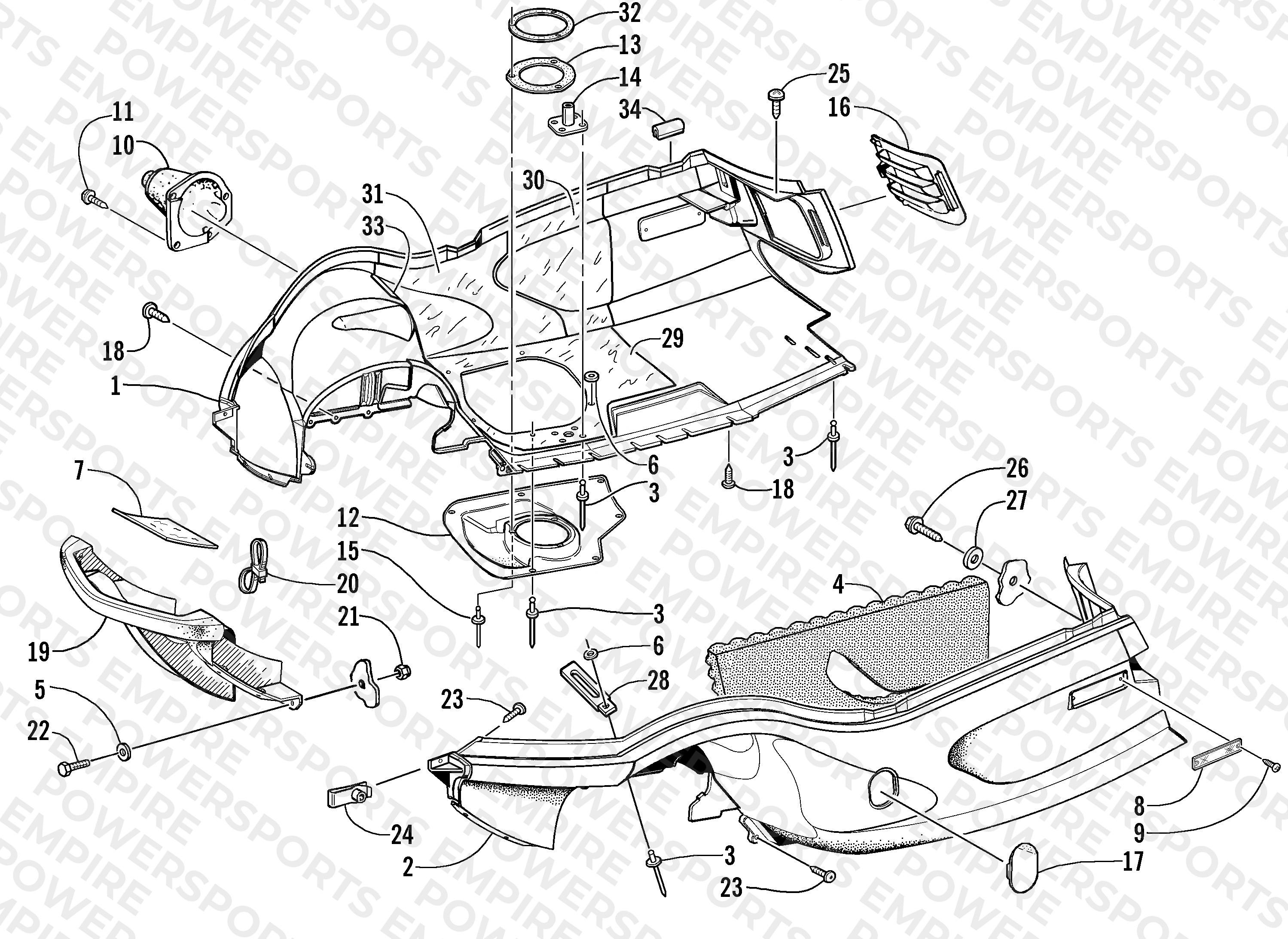 BELLY PAN AND FRONT BUMPER ASSEMBLY