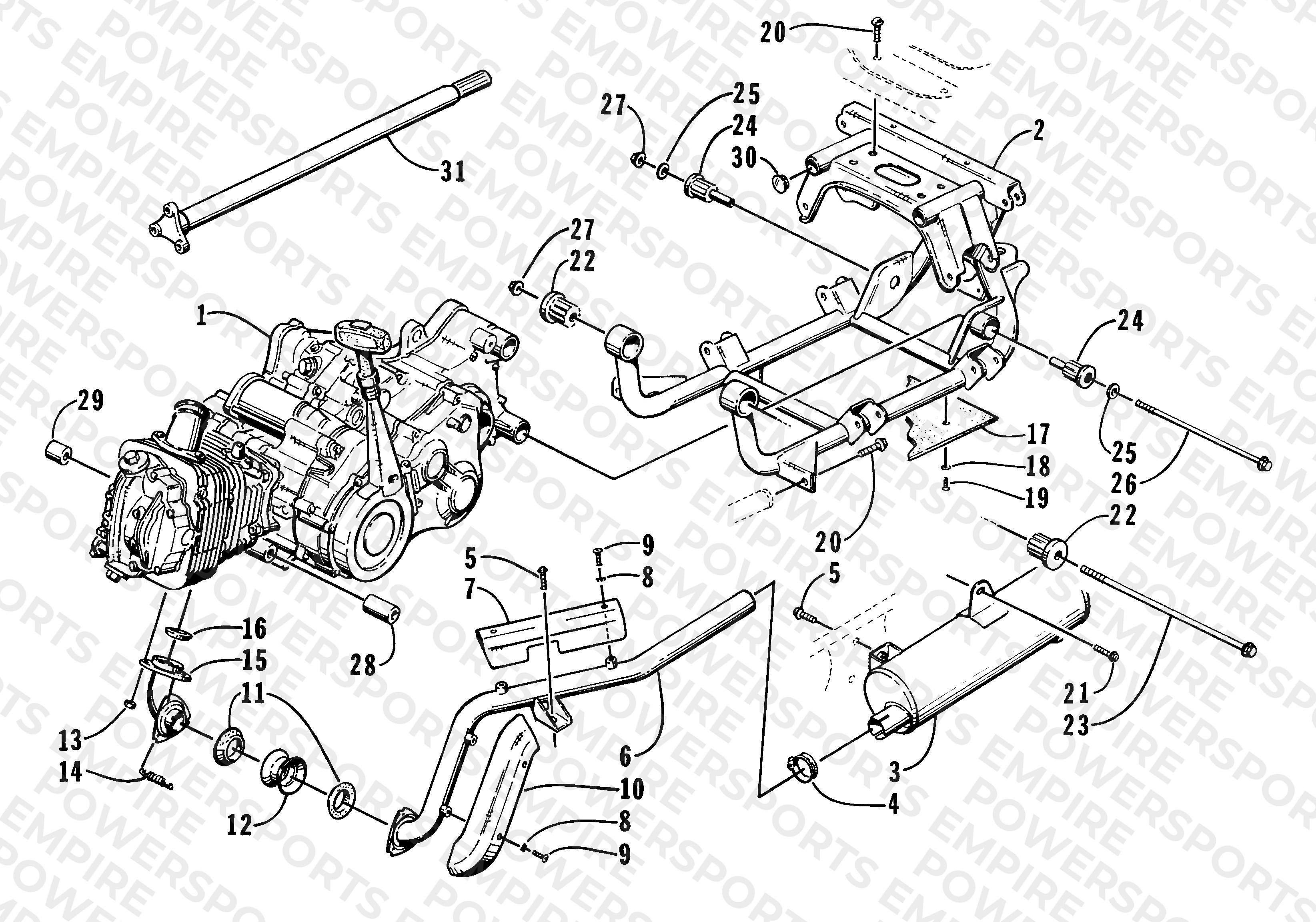 ENGINE AND RELATED PARTS