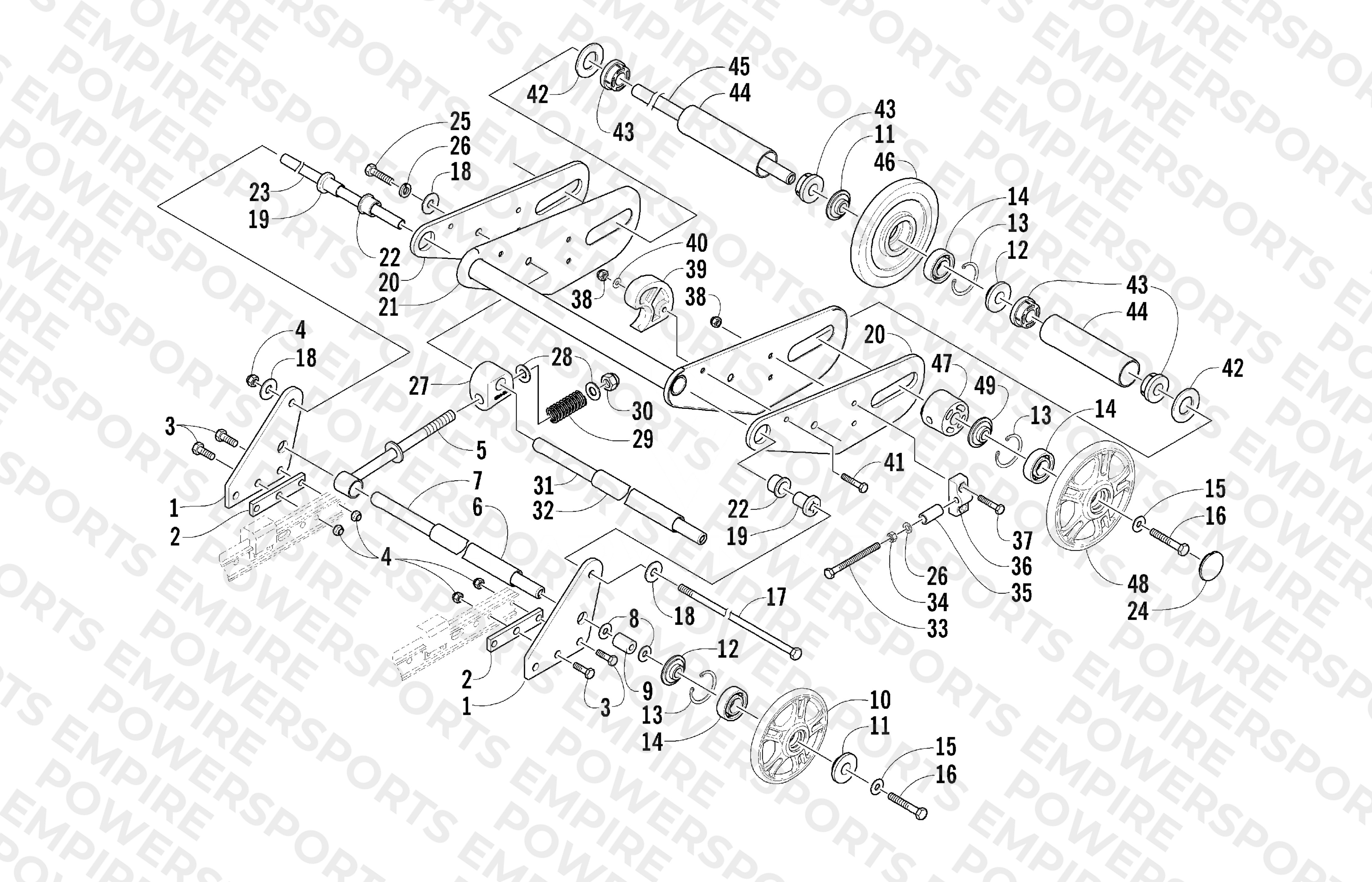 ARTICULATING SKID FRAME ASSEMBLY