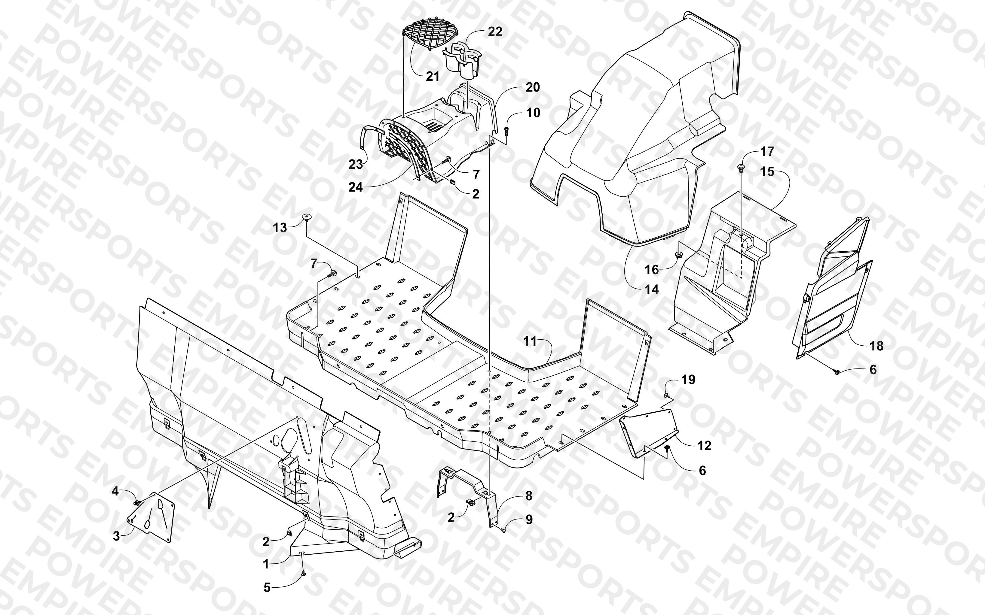 CONSOLE AND FLOOR PANEL ASSEMBLY