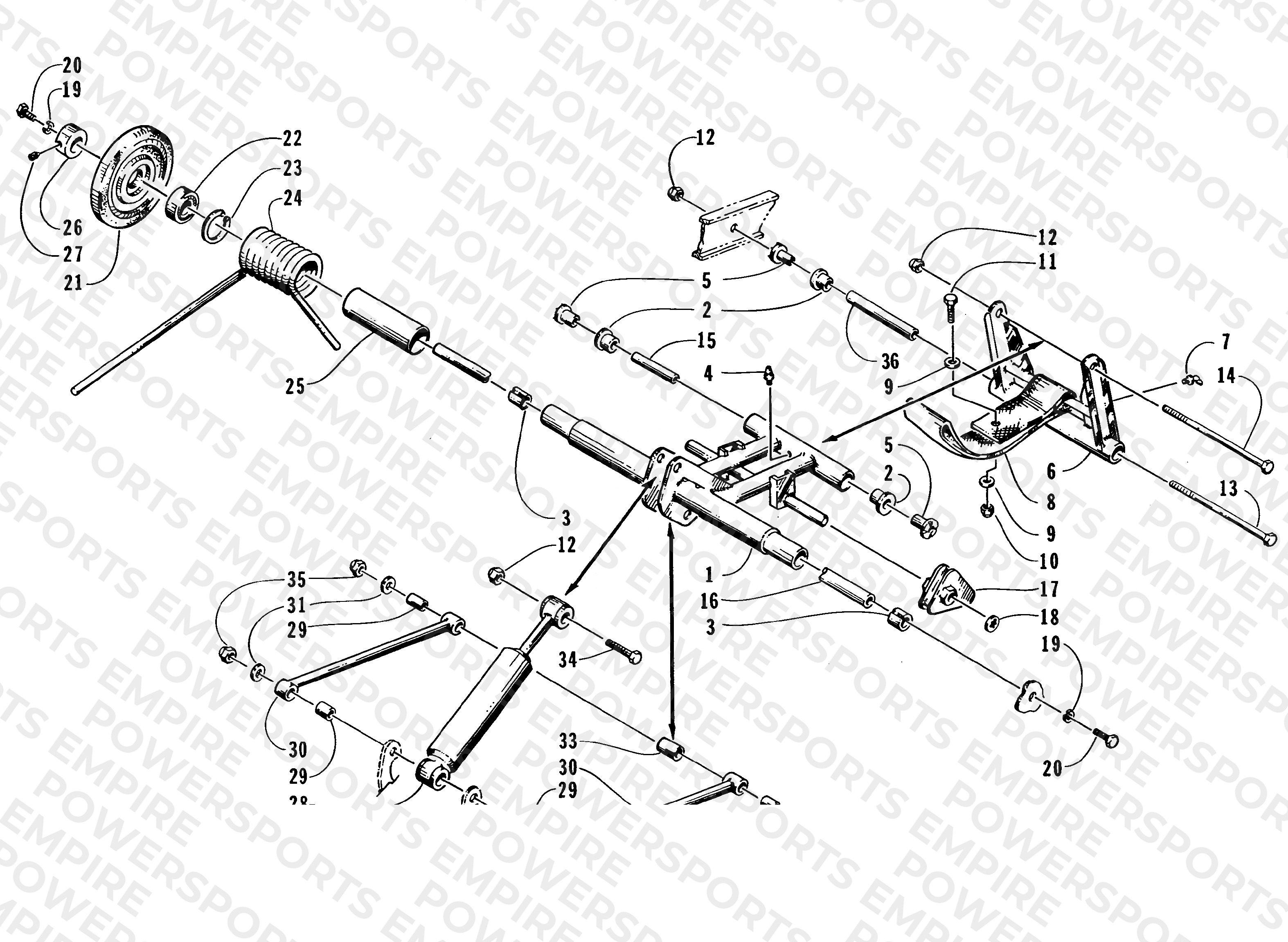 REAR SUSPENSION REAR ARM ASSEMBLY