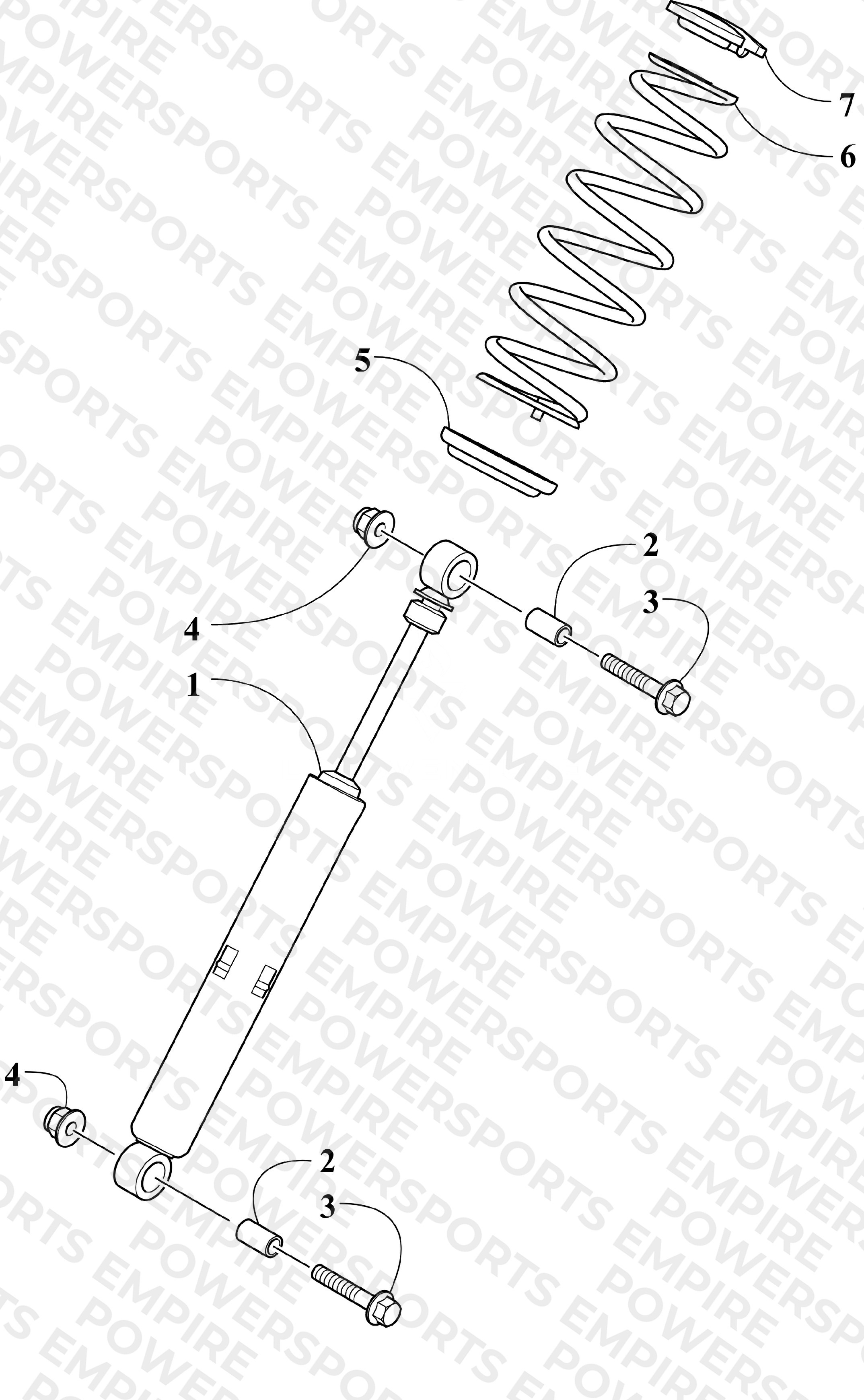 REAR SUSPENSION REAR ARM SHOCK ABSORBER