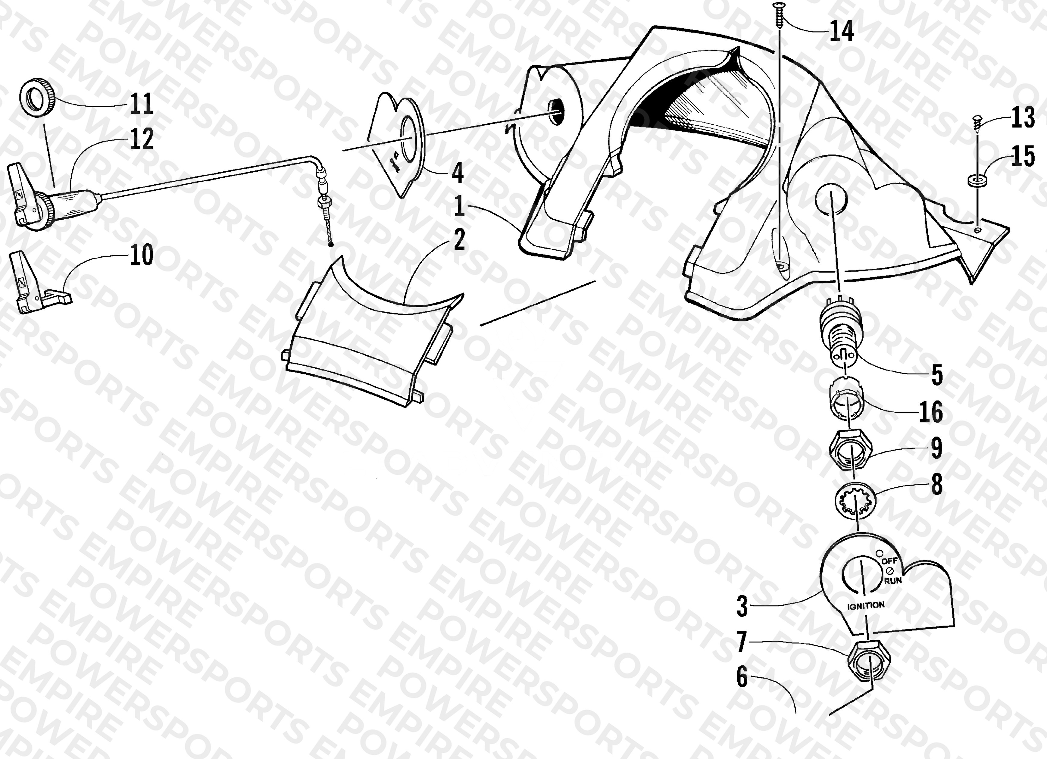 CONSOLE AND SWITCH ASSEMBLY