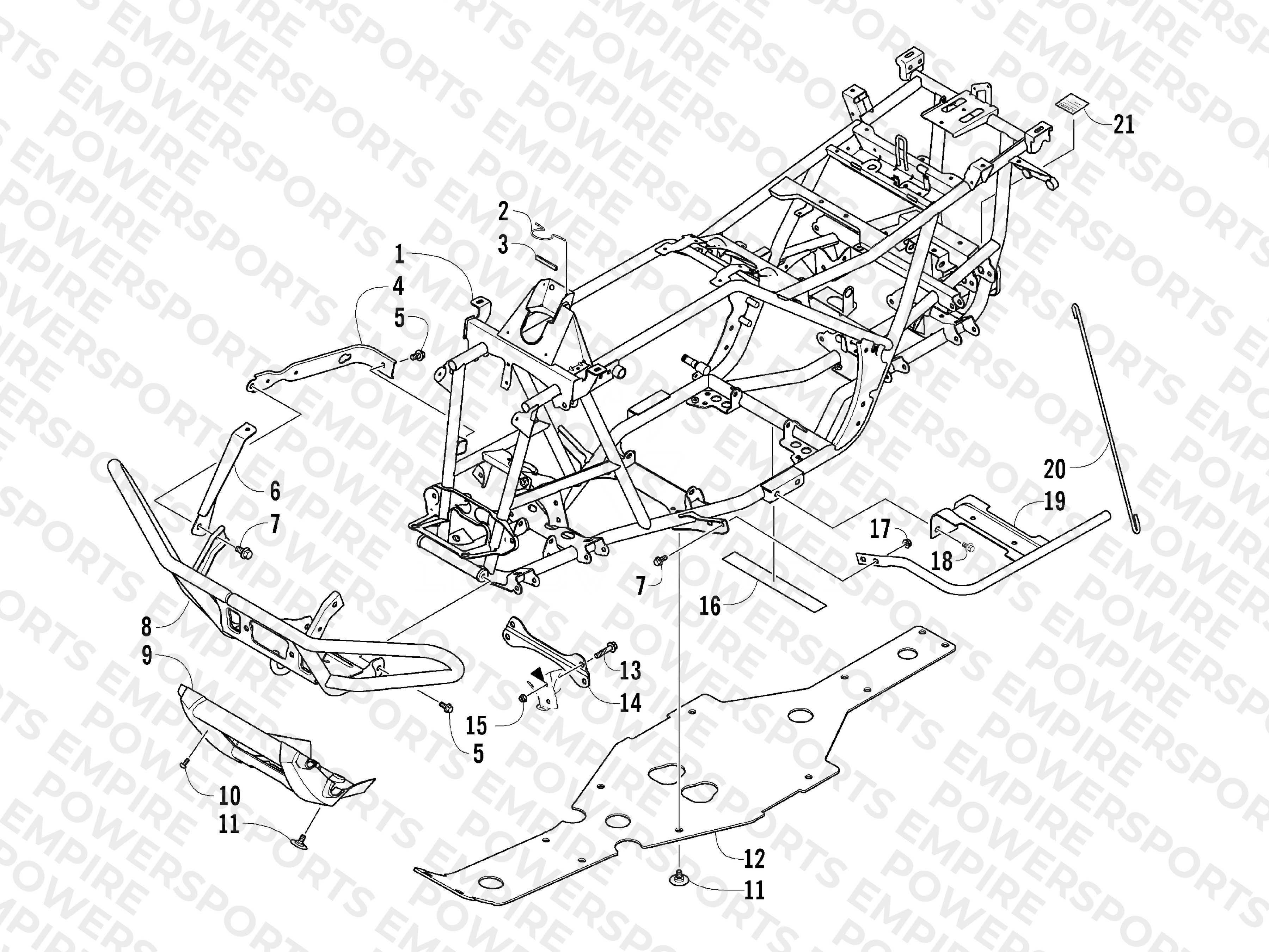 FRAME AND RELATED PARTS