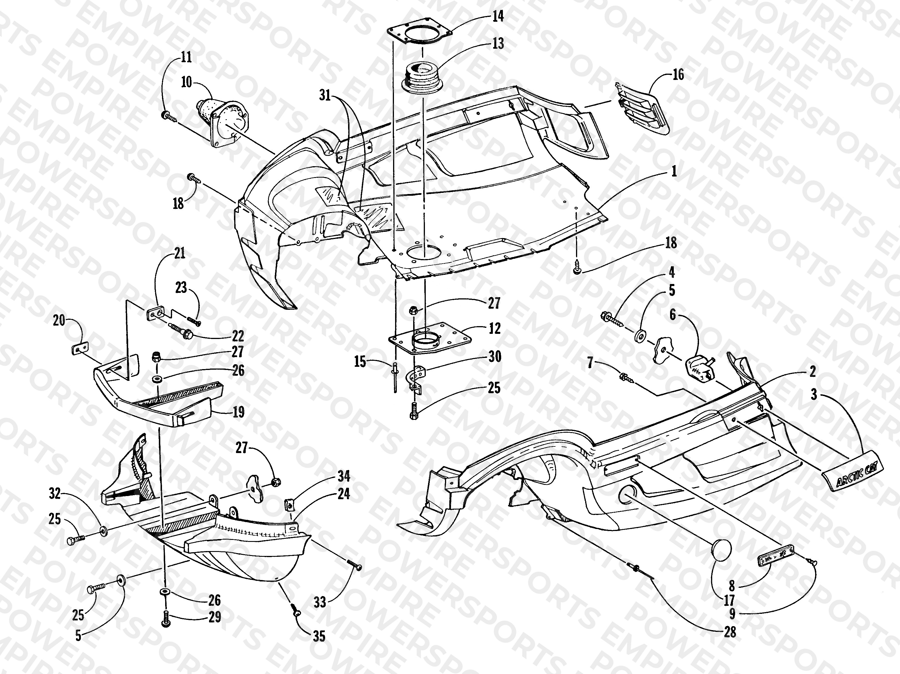 BELLY PAN AND FRONT BUMPER ASSEMBLY