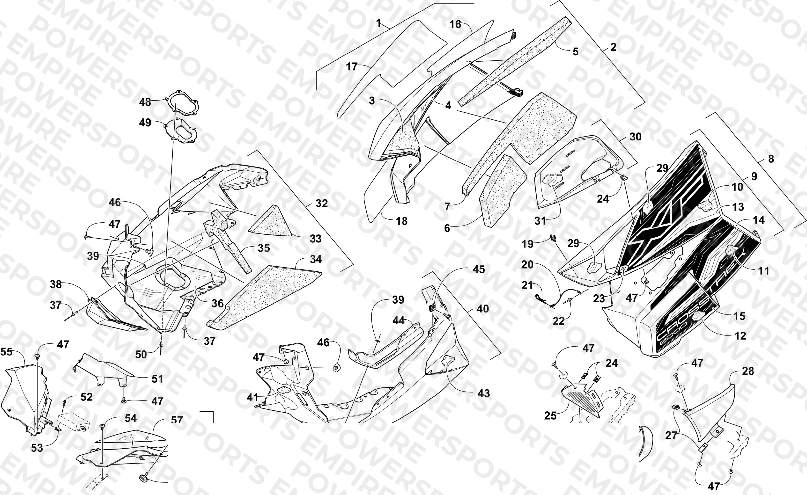 SKID PLATE AND SIDE PANEL ASSEMBLY