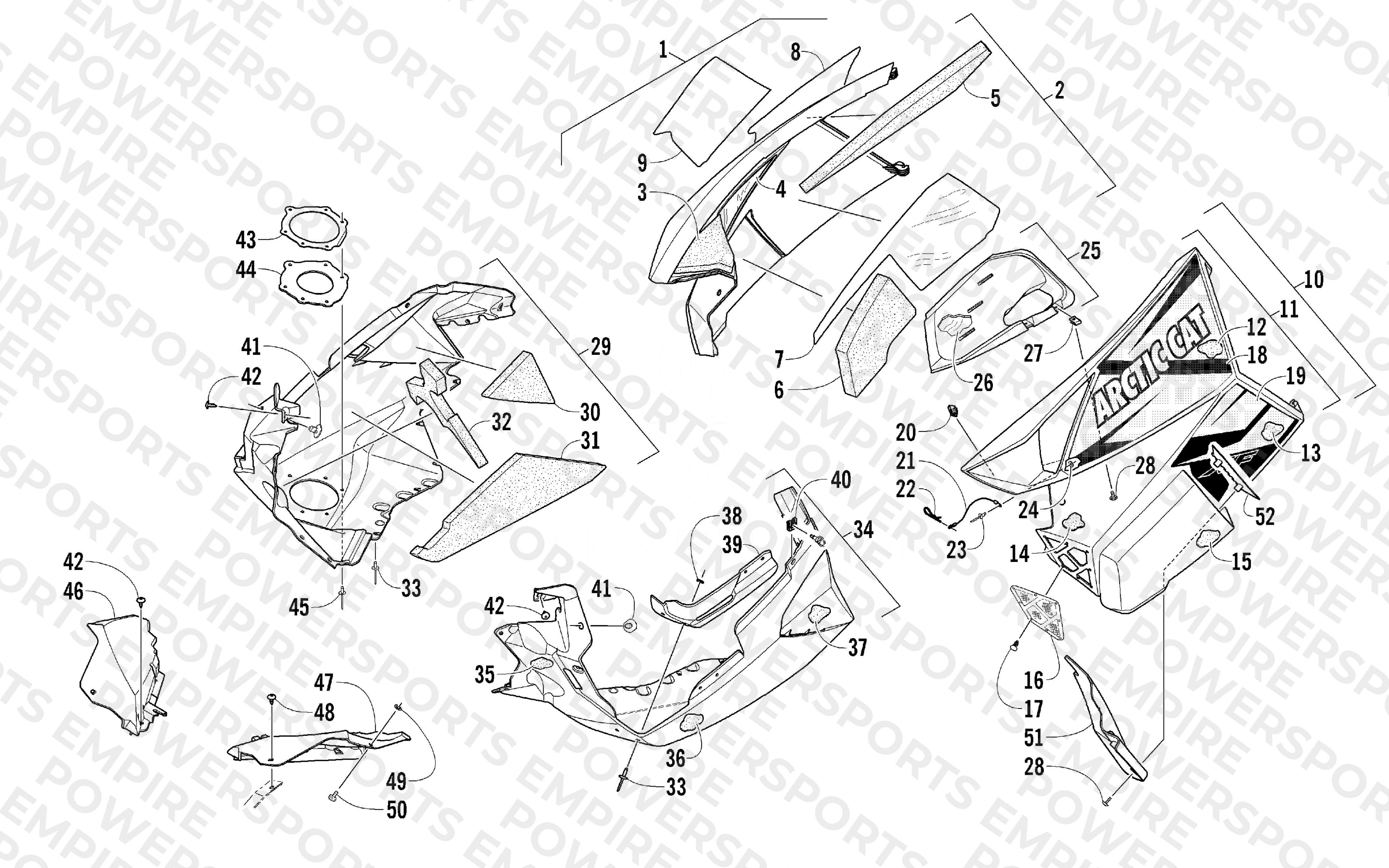 SKID PLATE AND SIDE PANEL ASSEMBLY