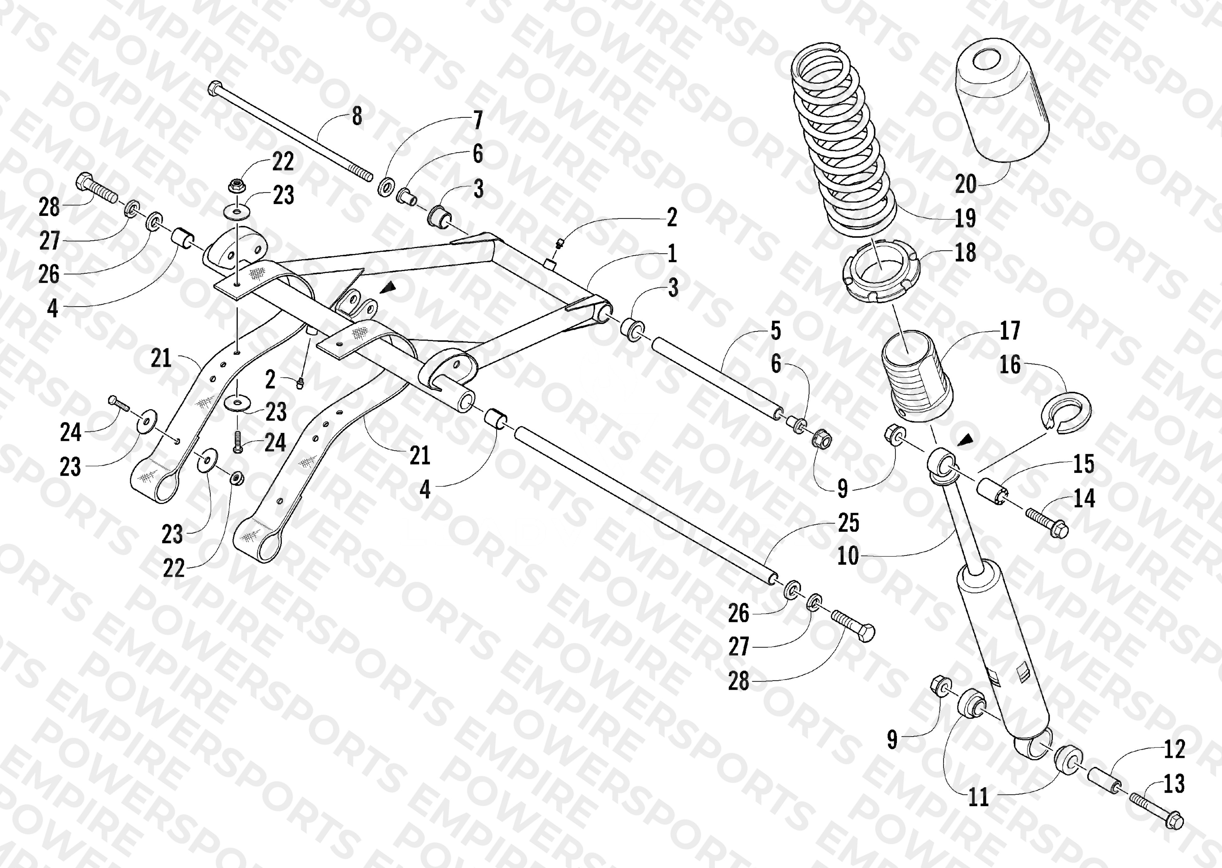 REAR SUSPENSION FRONT ARM ASSEMBLY