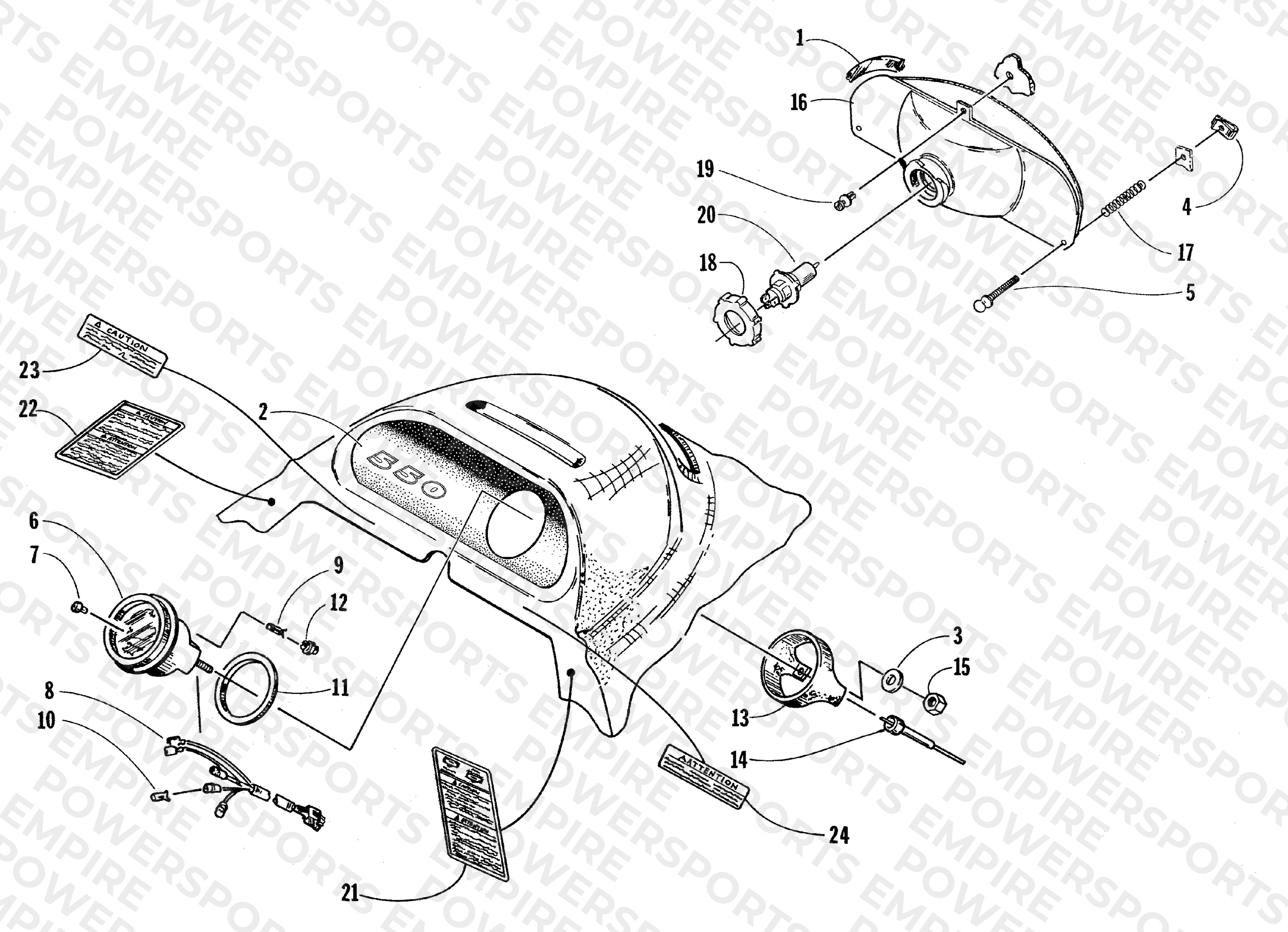 HEADLIGHT AND INSTRUMENT POD