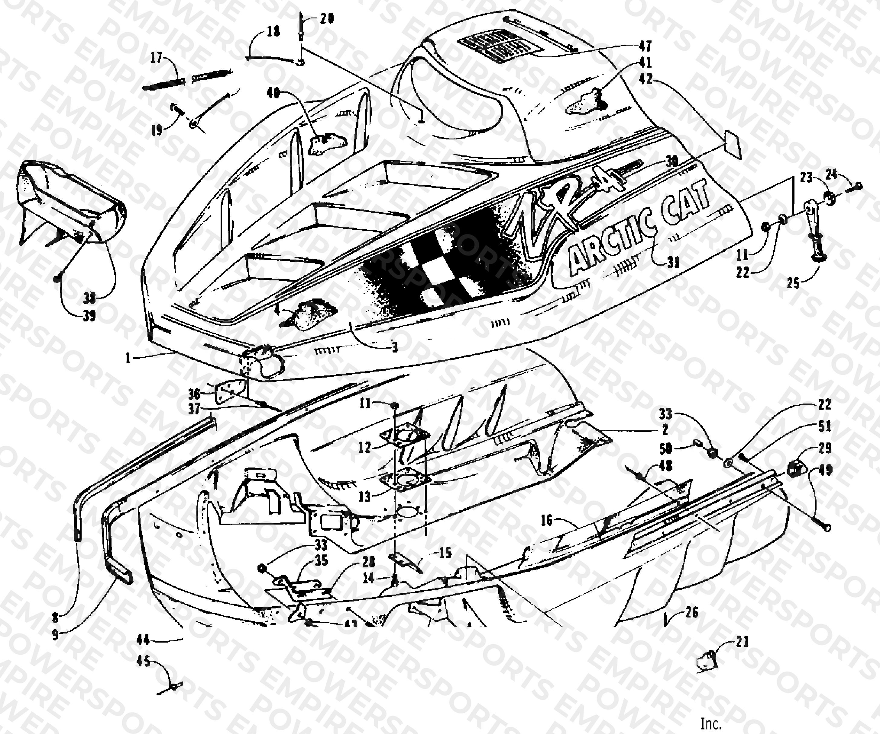 HOOD AND BELLY PAN ASSEMBLY