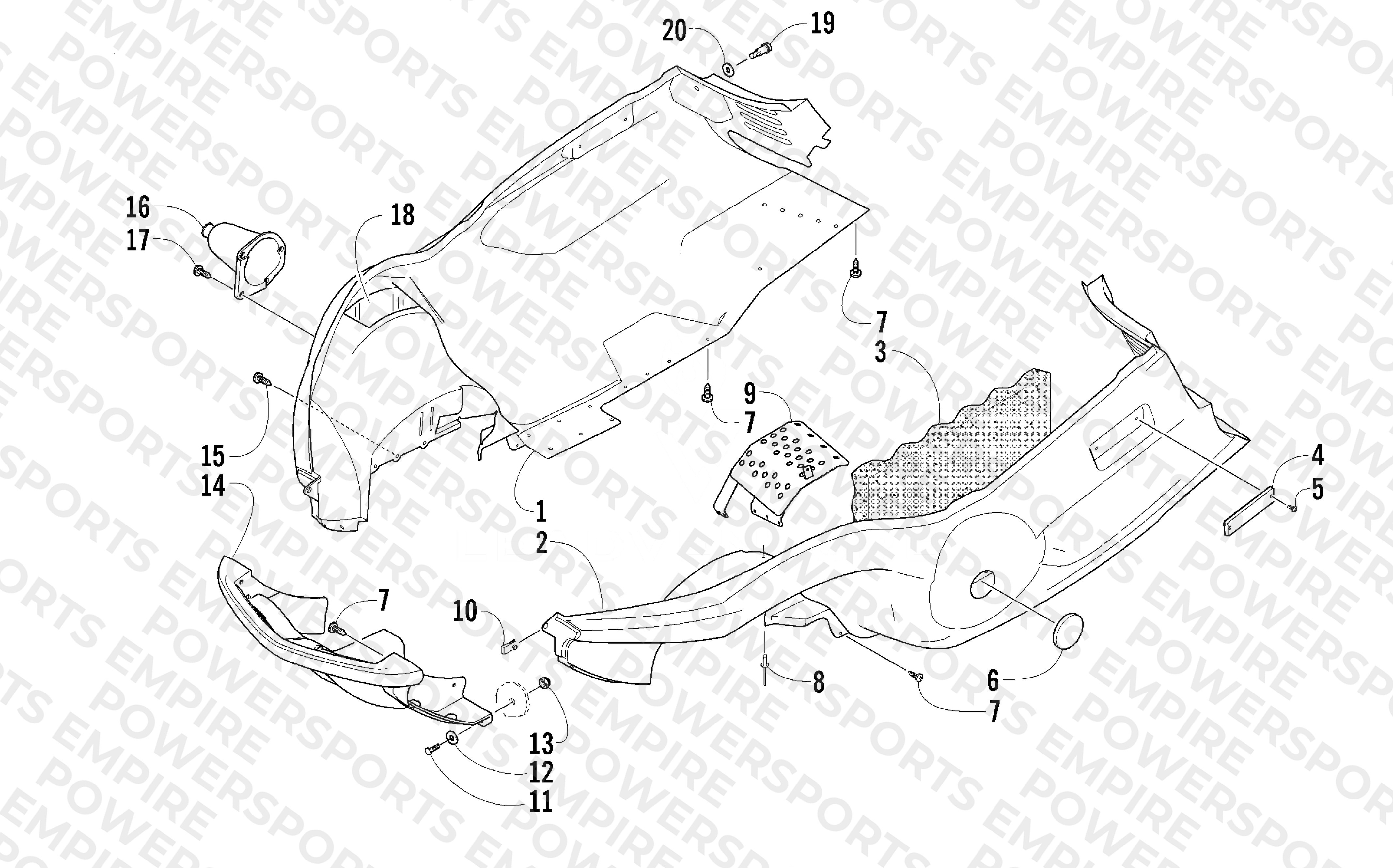 BELLY PAN AND FRONT BUMPER ASSEMBLY