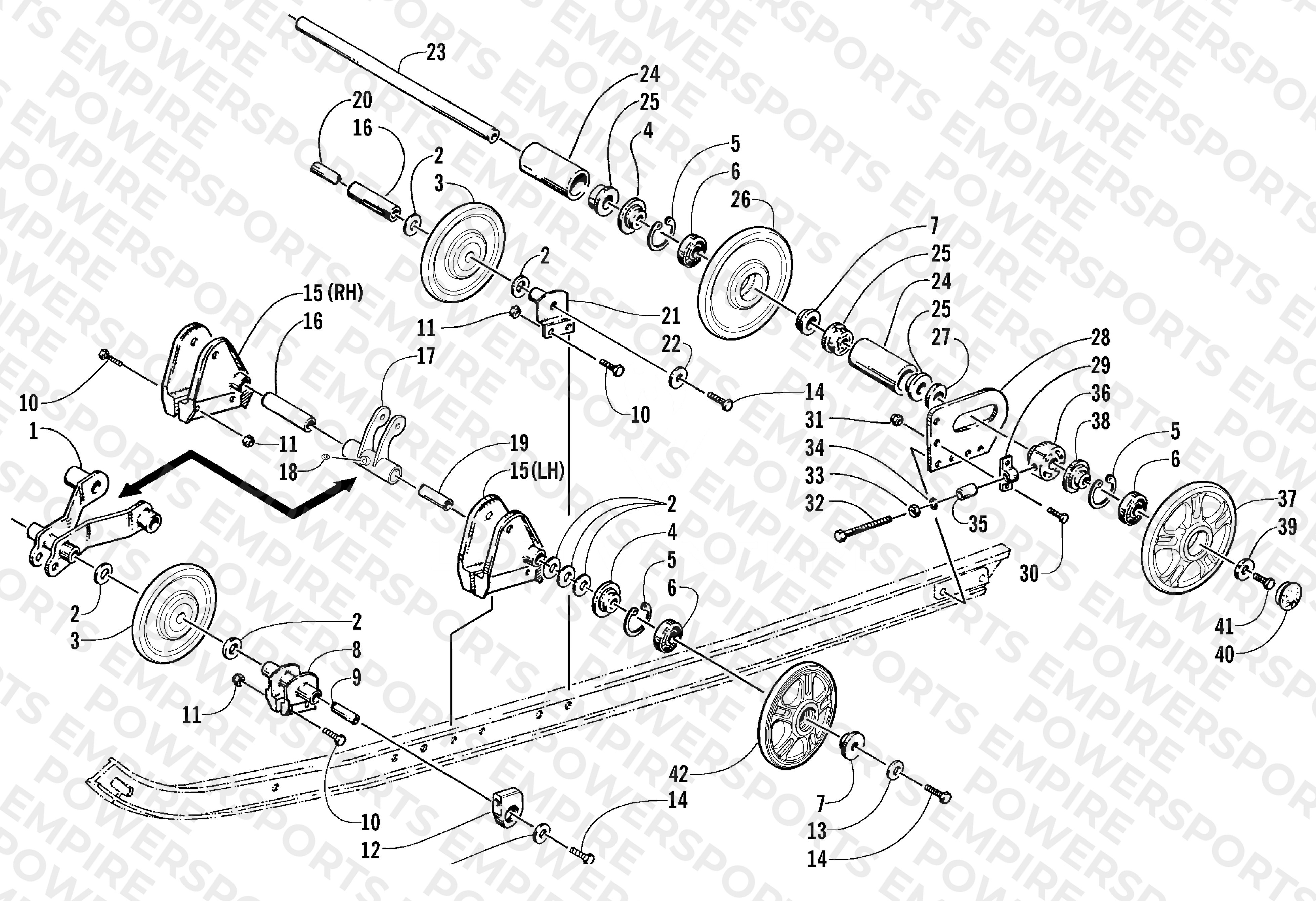 IDLER WHEEL ASSEMBLY (ESR/International)