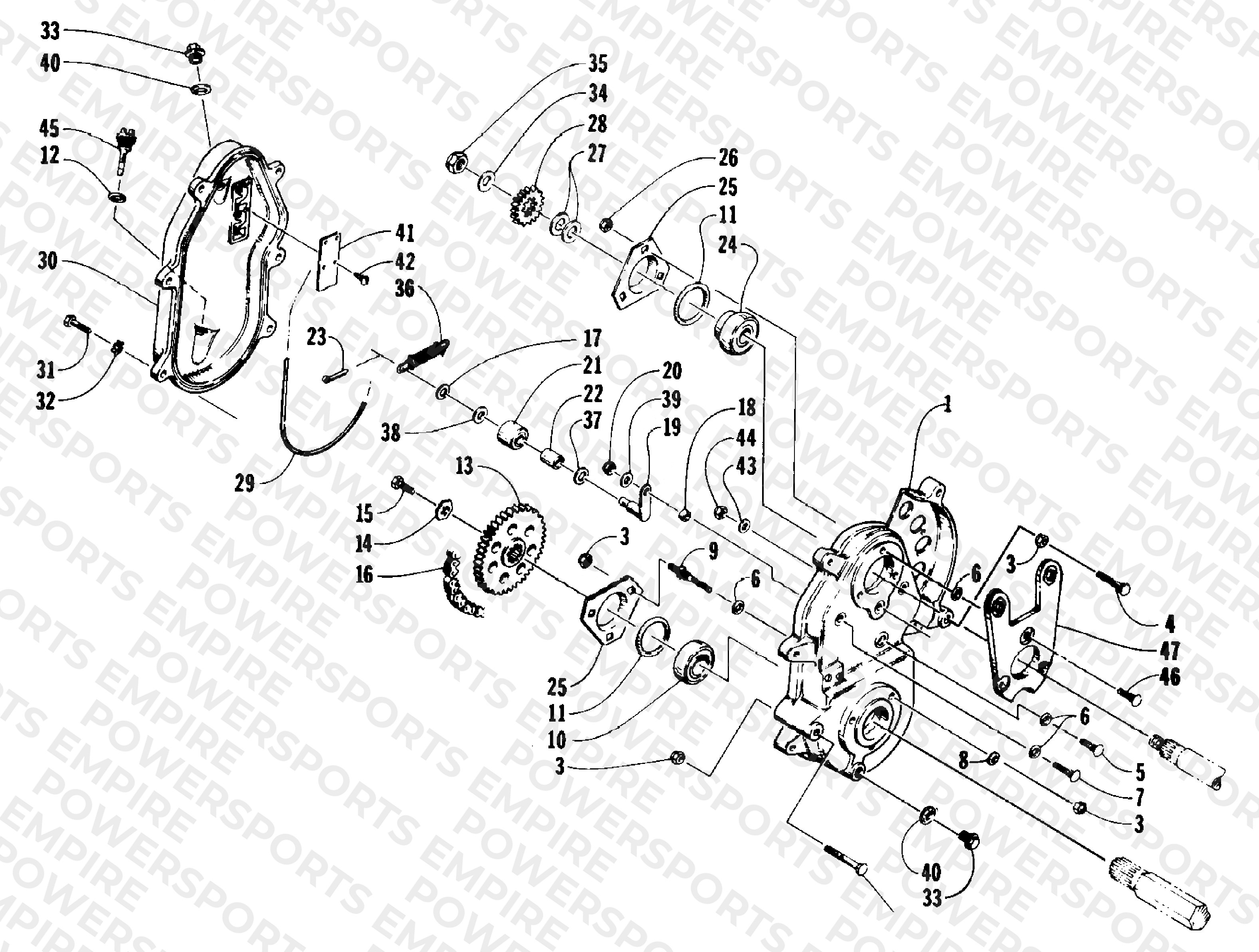DRIVE/DROPCASE ASSEMBLY