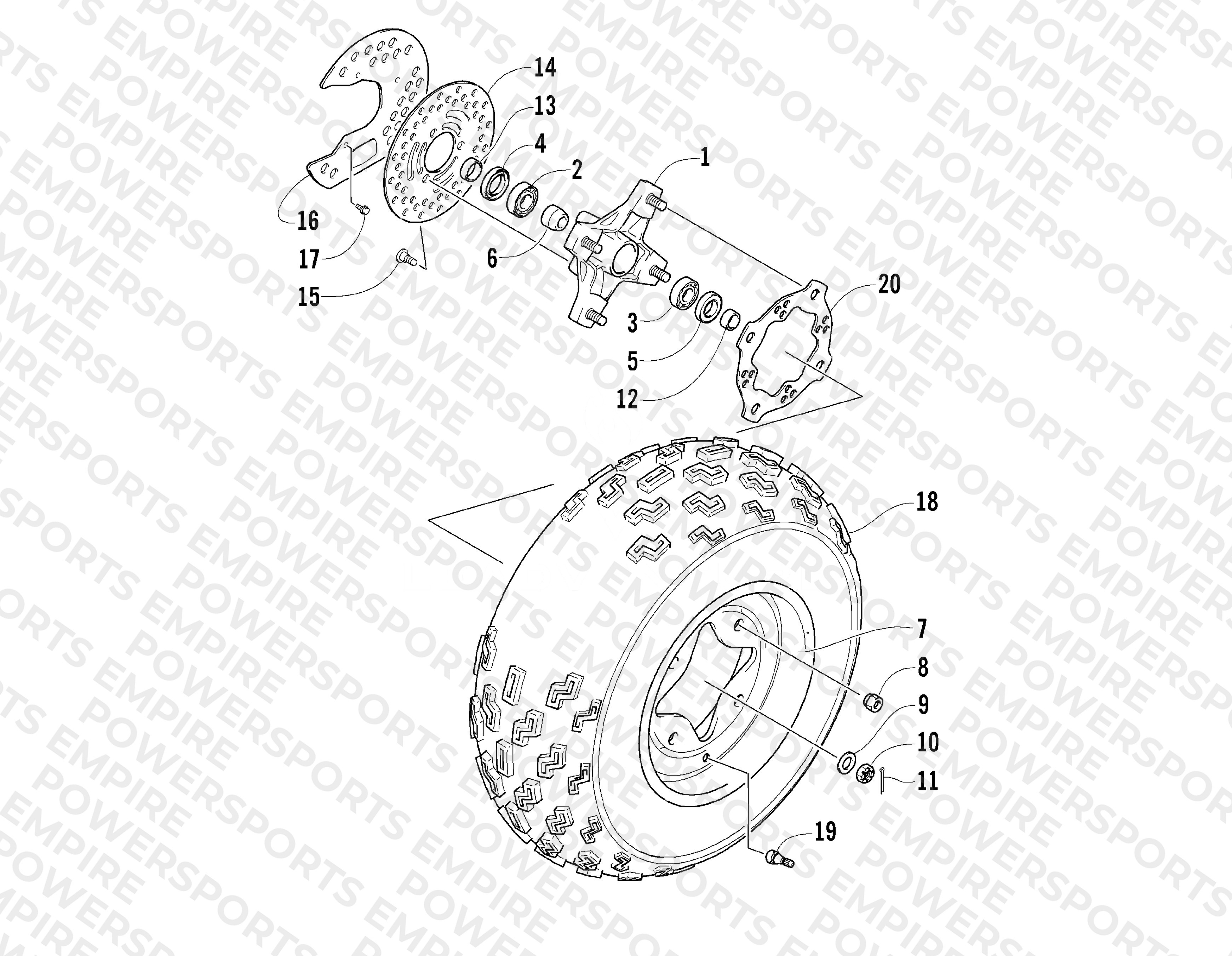 FRONT WHEEL ASSEMBLY