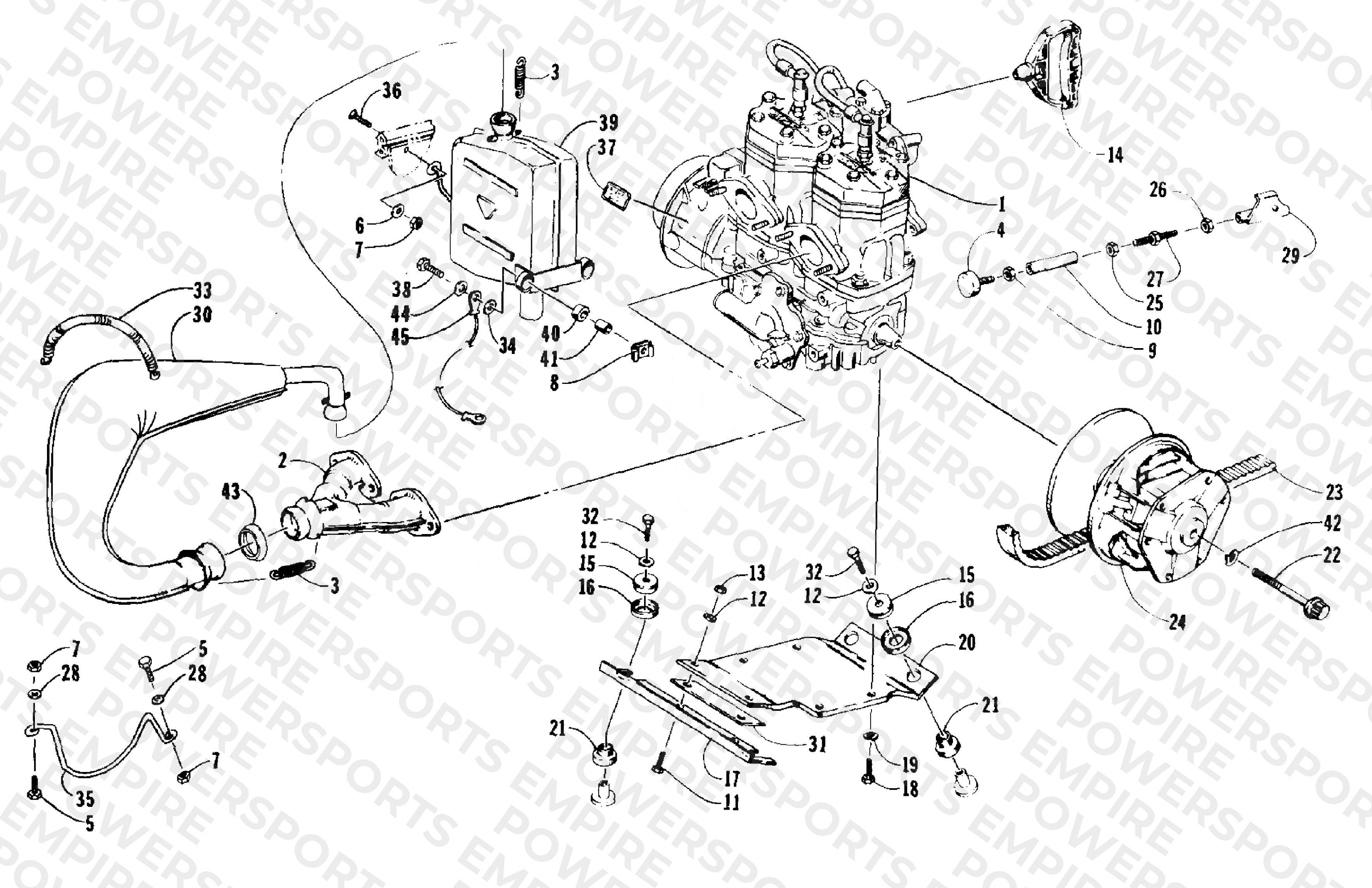 ENGINE AND RELATED PARTS