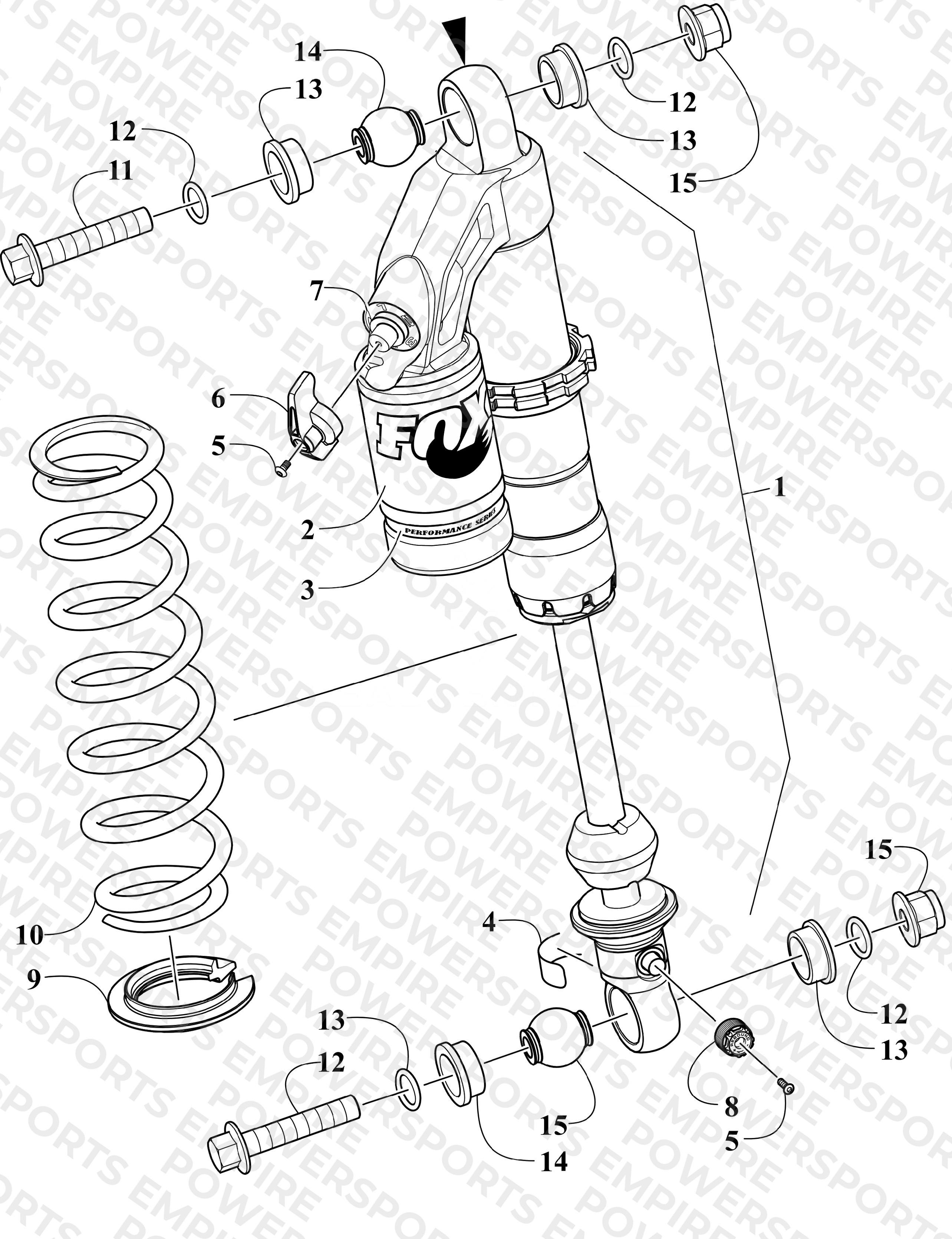 FRONT SUSPENSION SHOCK ABSORBER ASSEMBLY