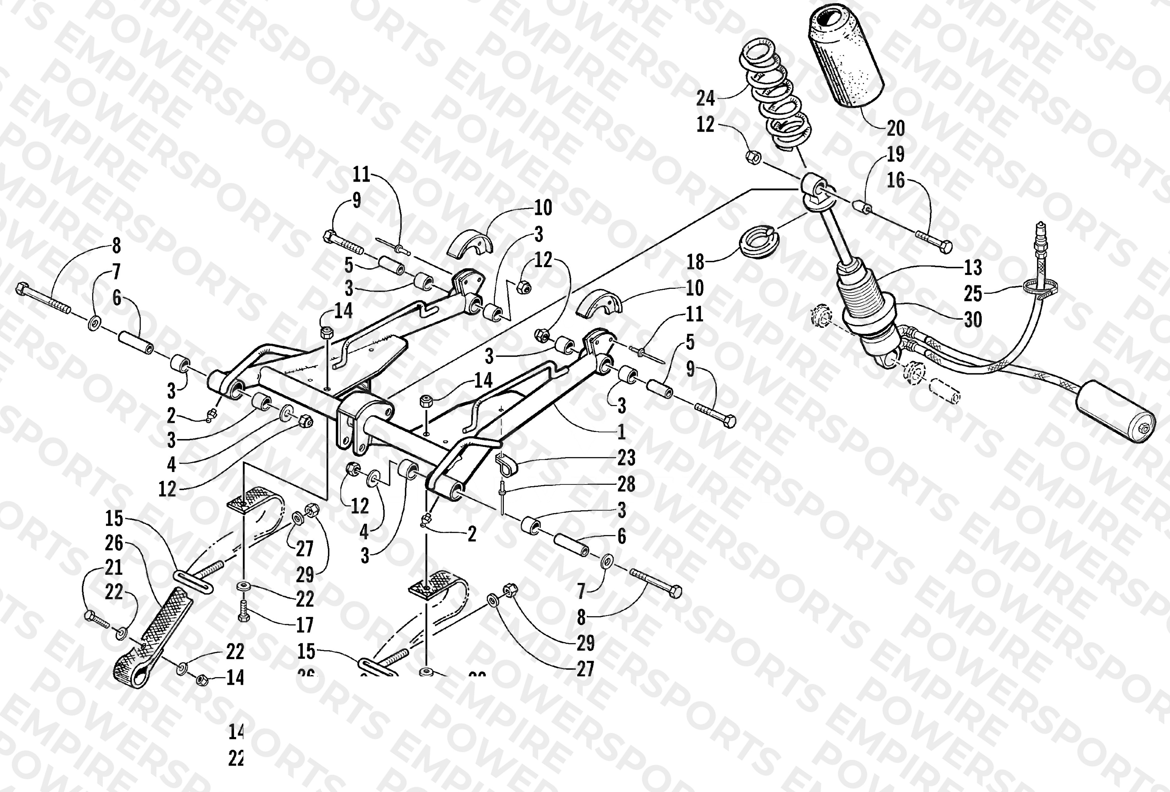 REAR SUSPENSION FRONT ARM ASSEMBLY (LE)