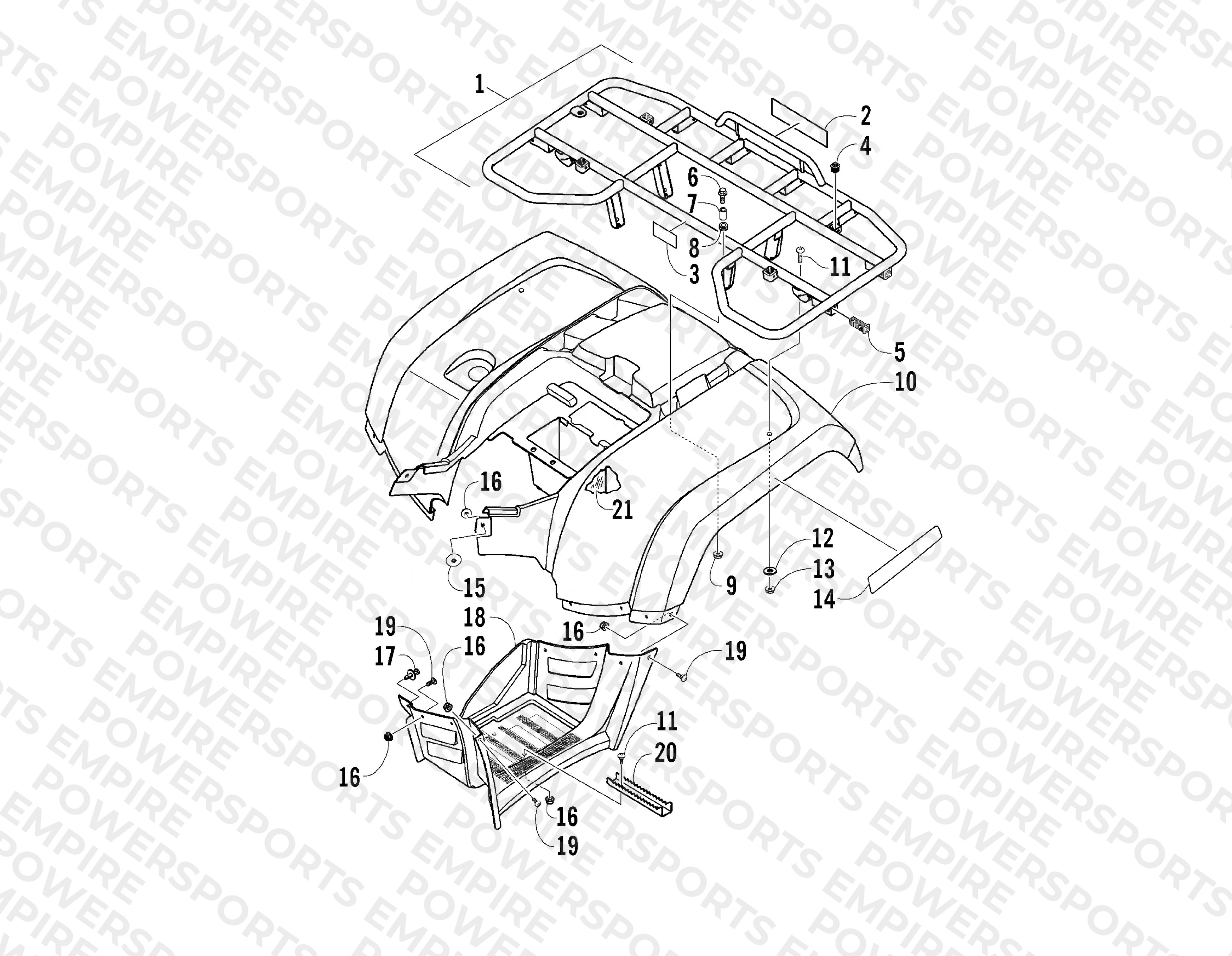 REAR BODY PANEL ASSEMBLY