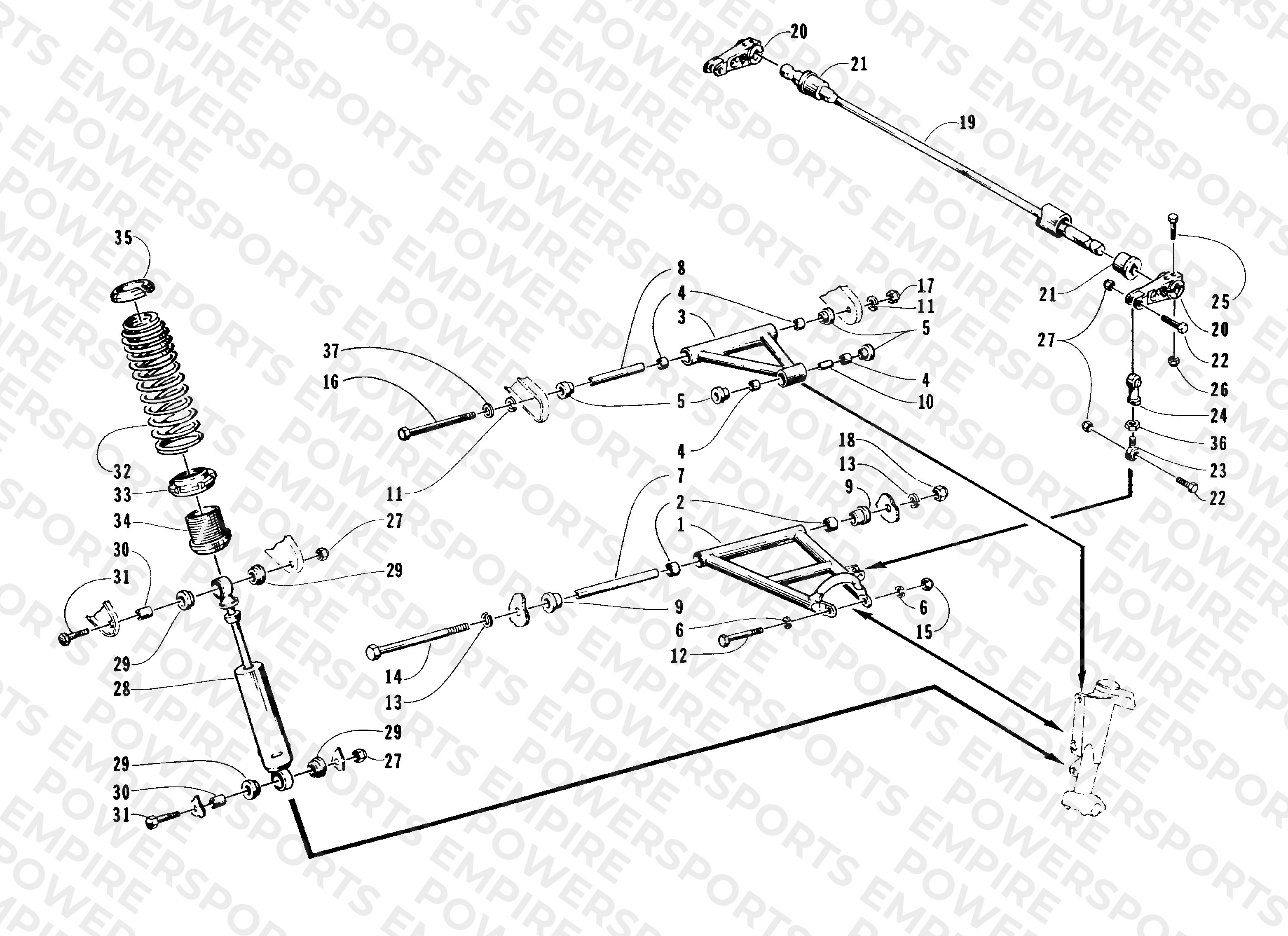 FRONT SUSPENSION AND SHOCK ABSORBER