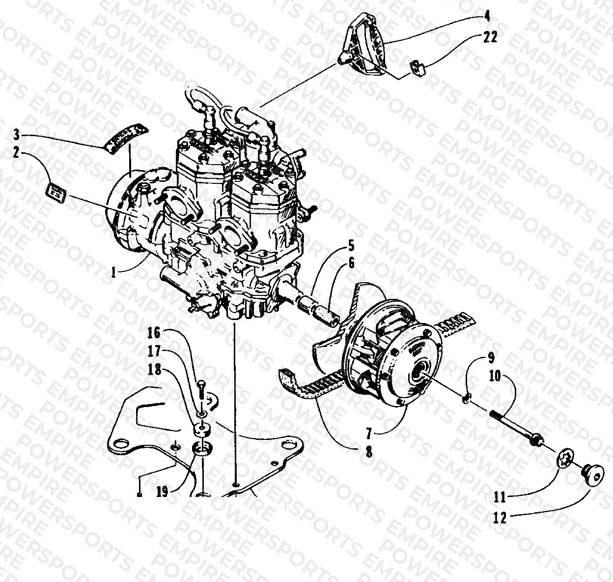 ENGINE AND RELATED PARTS