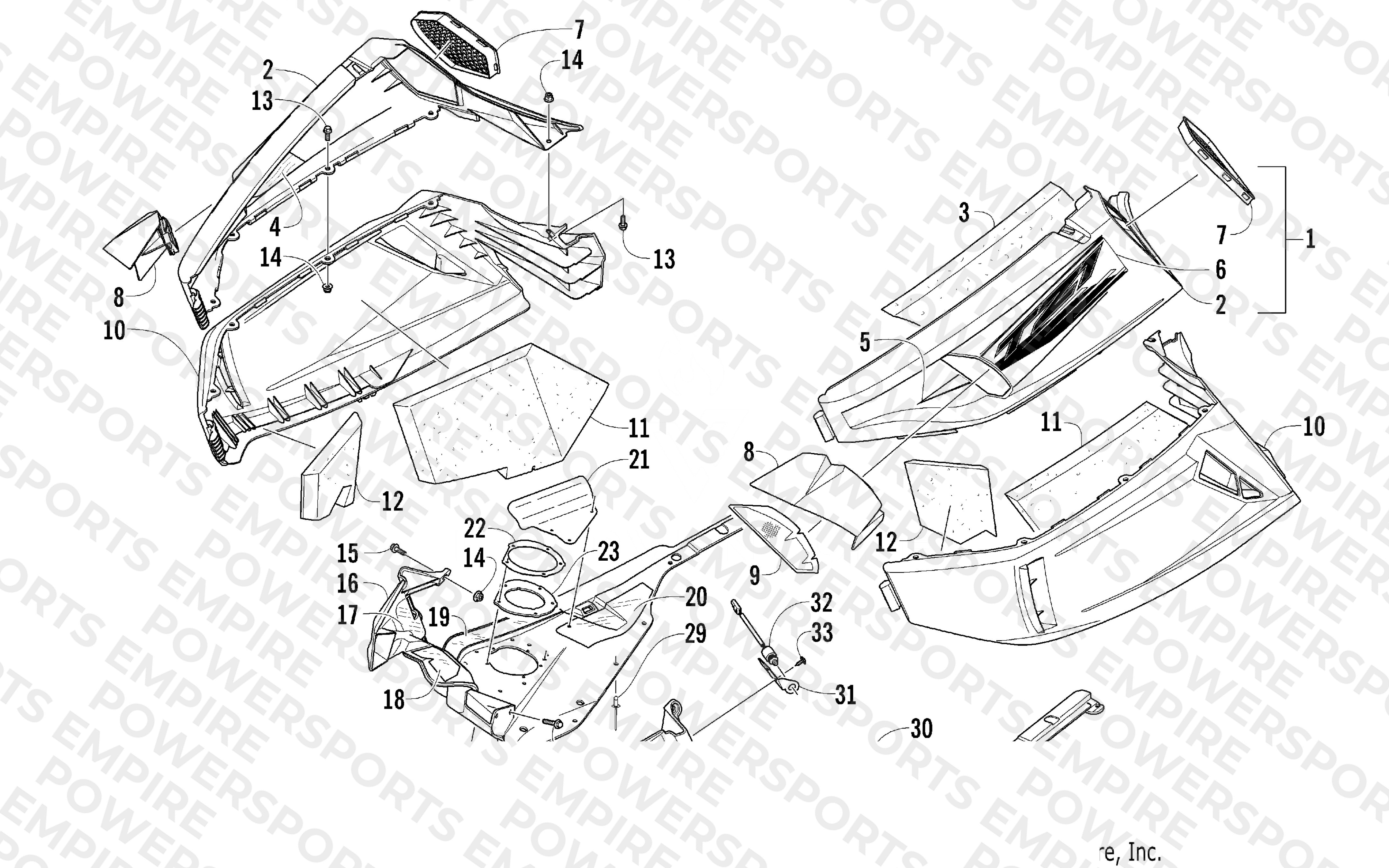 SKID PLATE AND SIDE PANEL ASSEMBLY