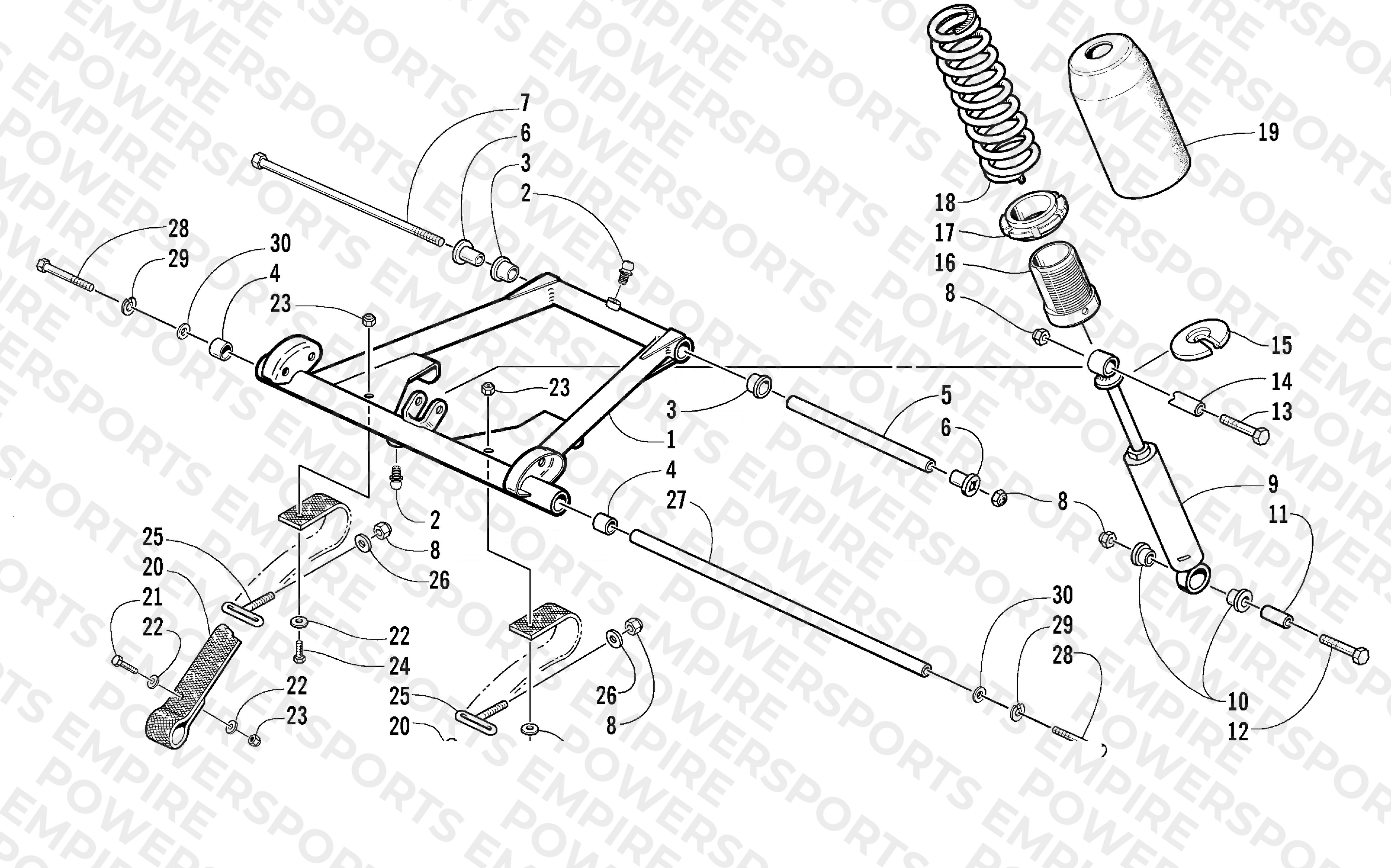 REAR SUSPENSION FRONT ARM ASSEMBLY