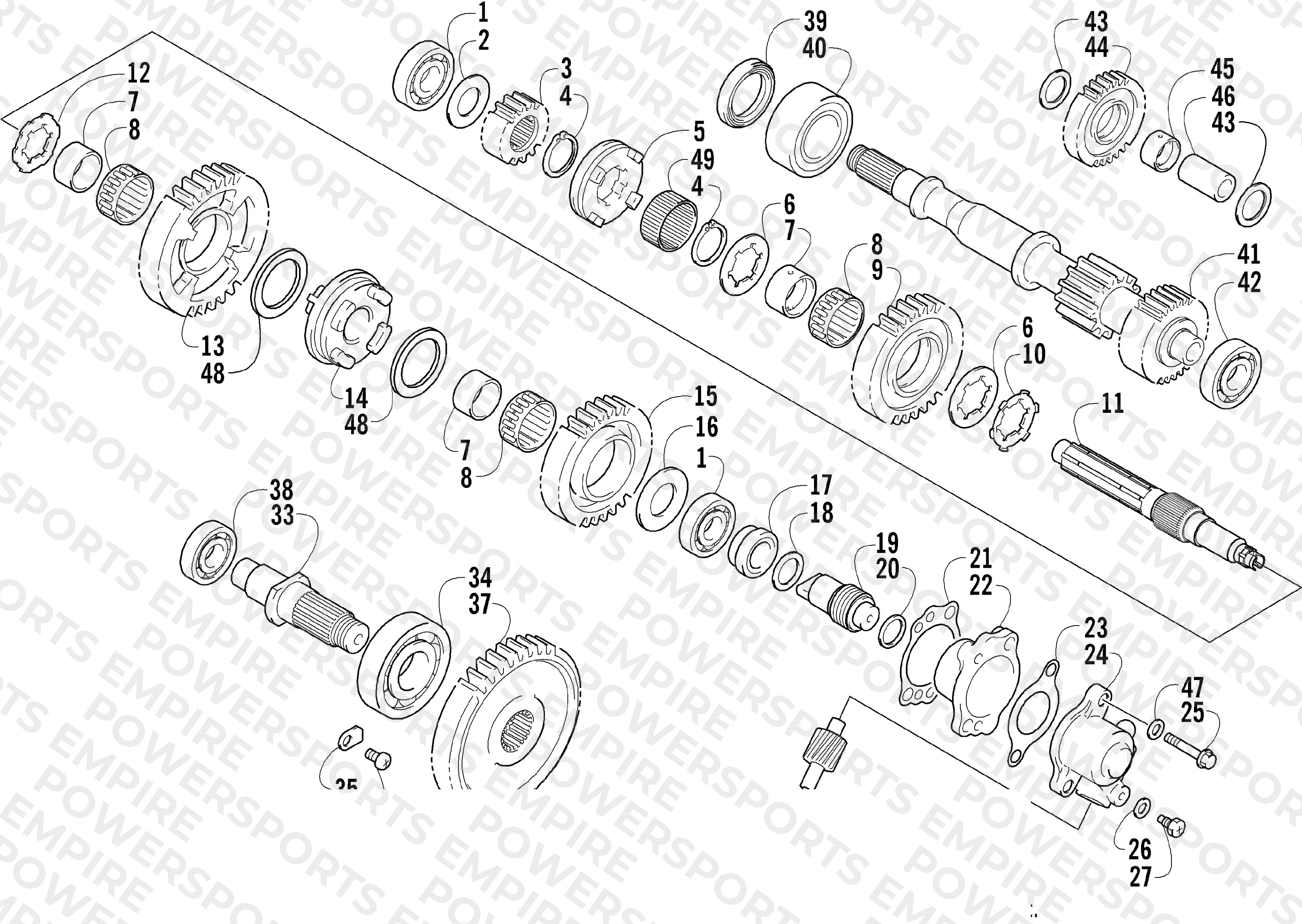SECONDARY TRANSMISSION ASSEMBLY