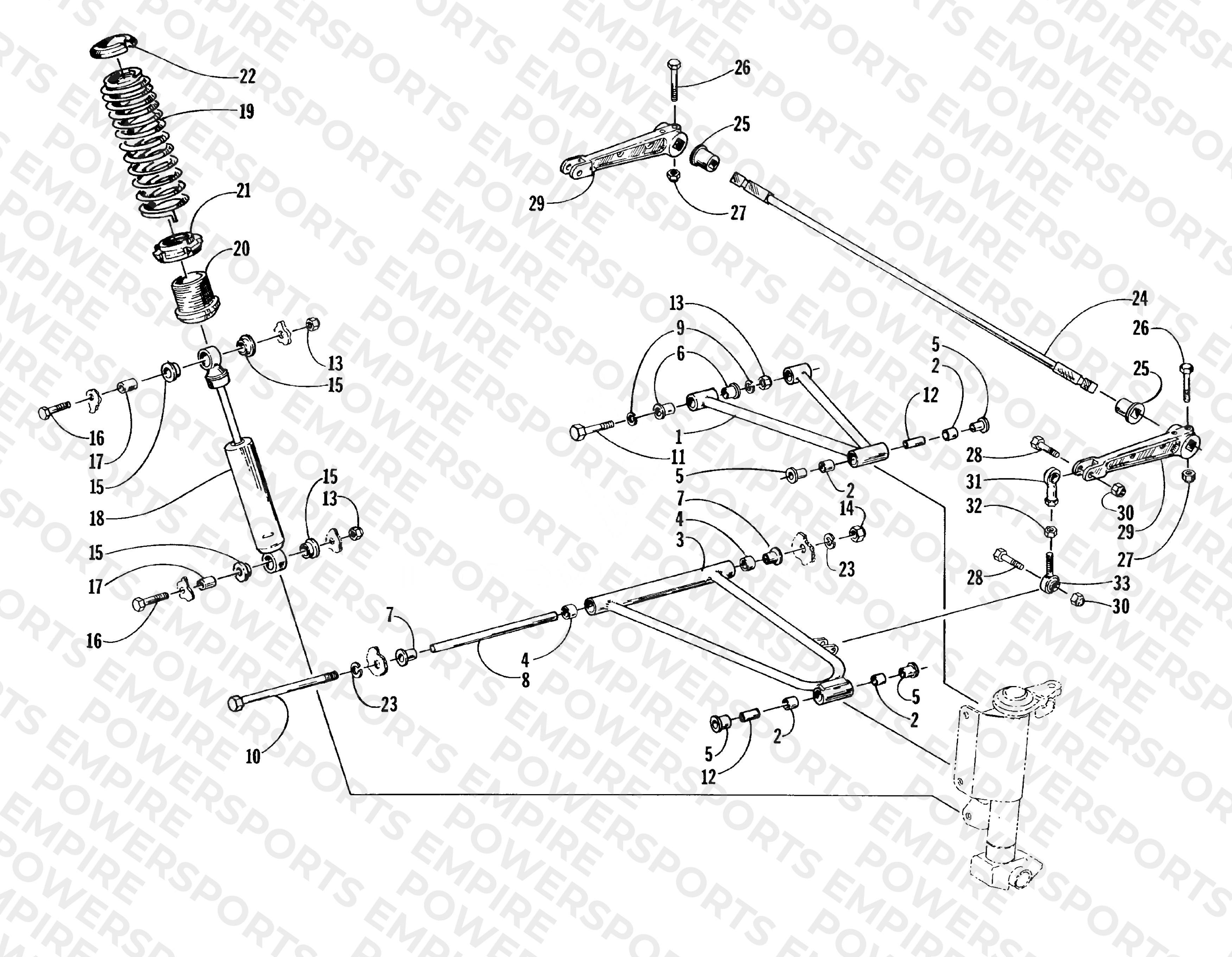 FRONT SUSPENSION AND SHOCK ABSORBER