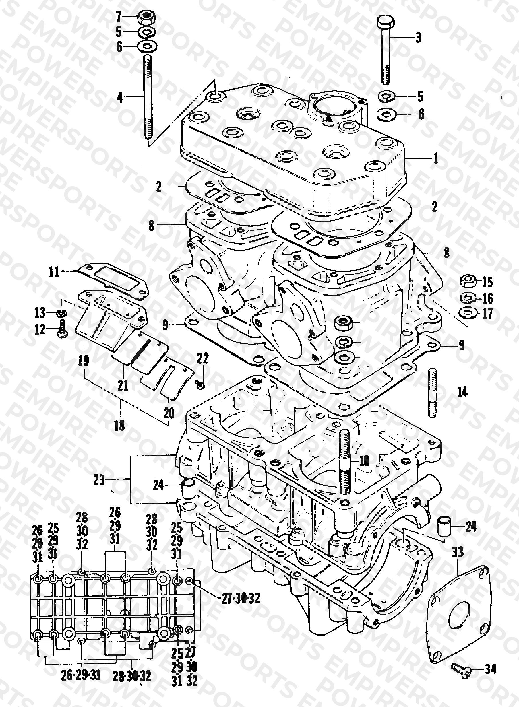 CRANKCASE AND CYLINDER