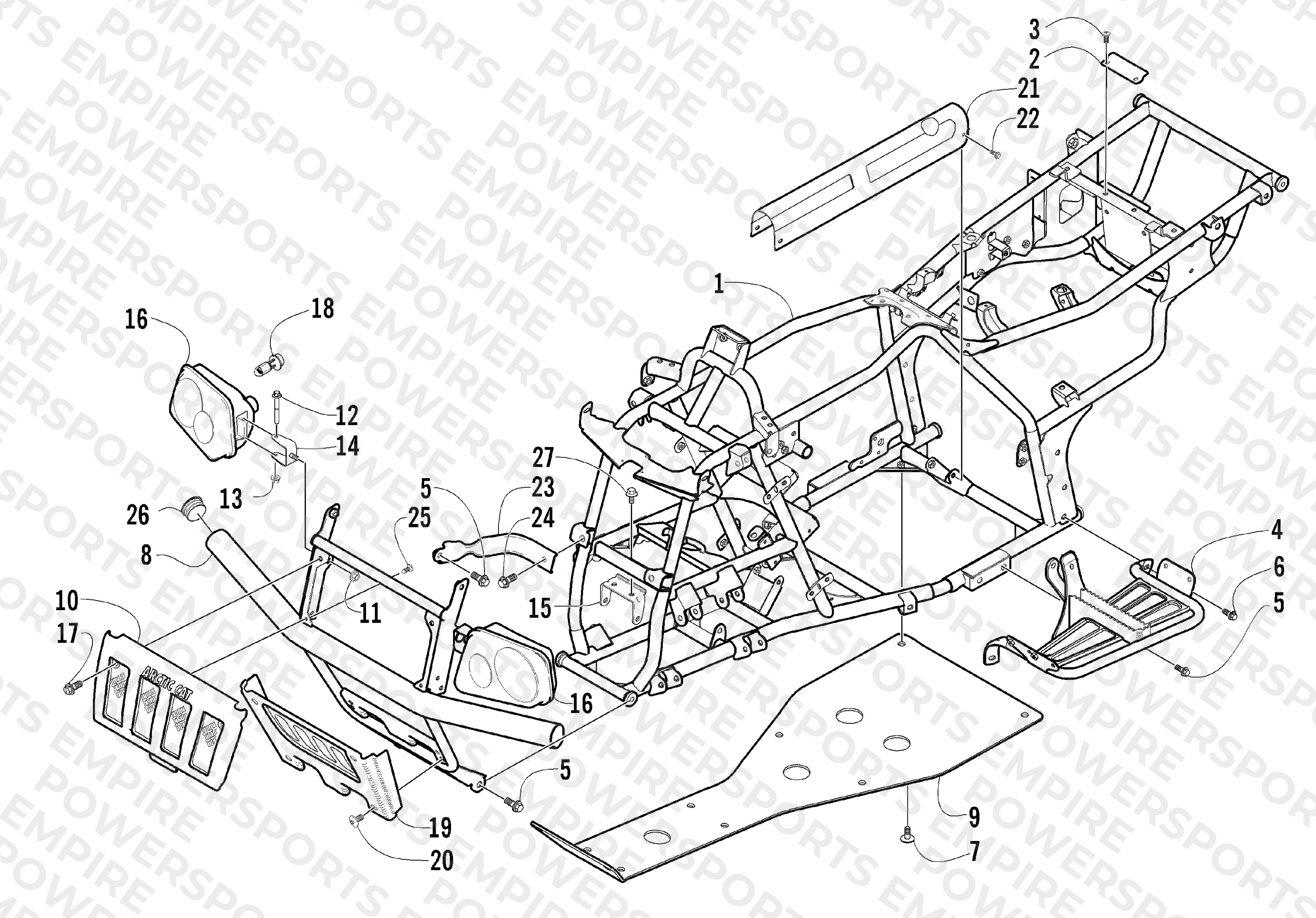 FRAME AND RELATED PARTS