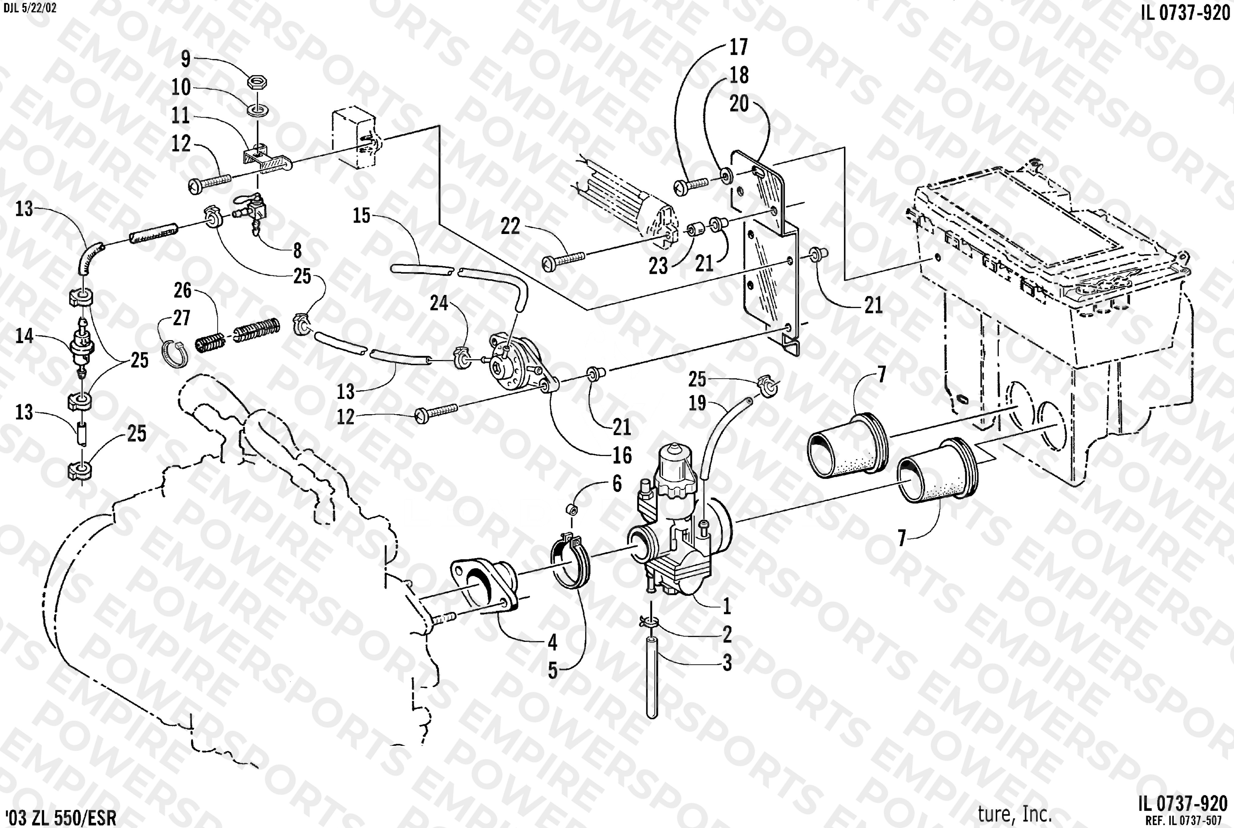 CARBURETOR AND FUEL PUMP ASSEMBLY