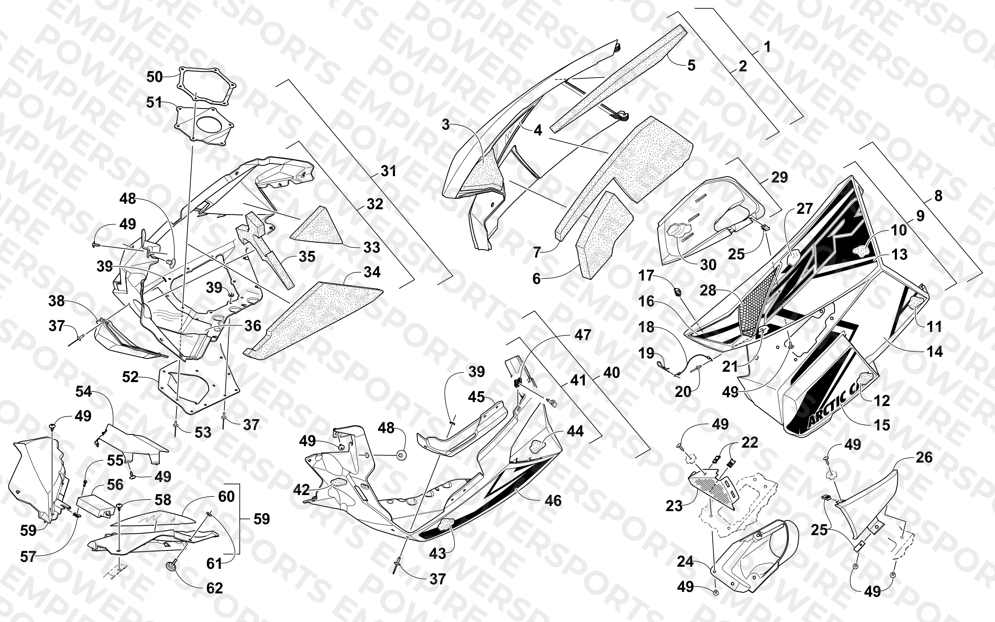 SKID PLATE AND SIDE PANEL ASSEMBLY
