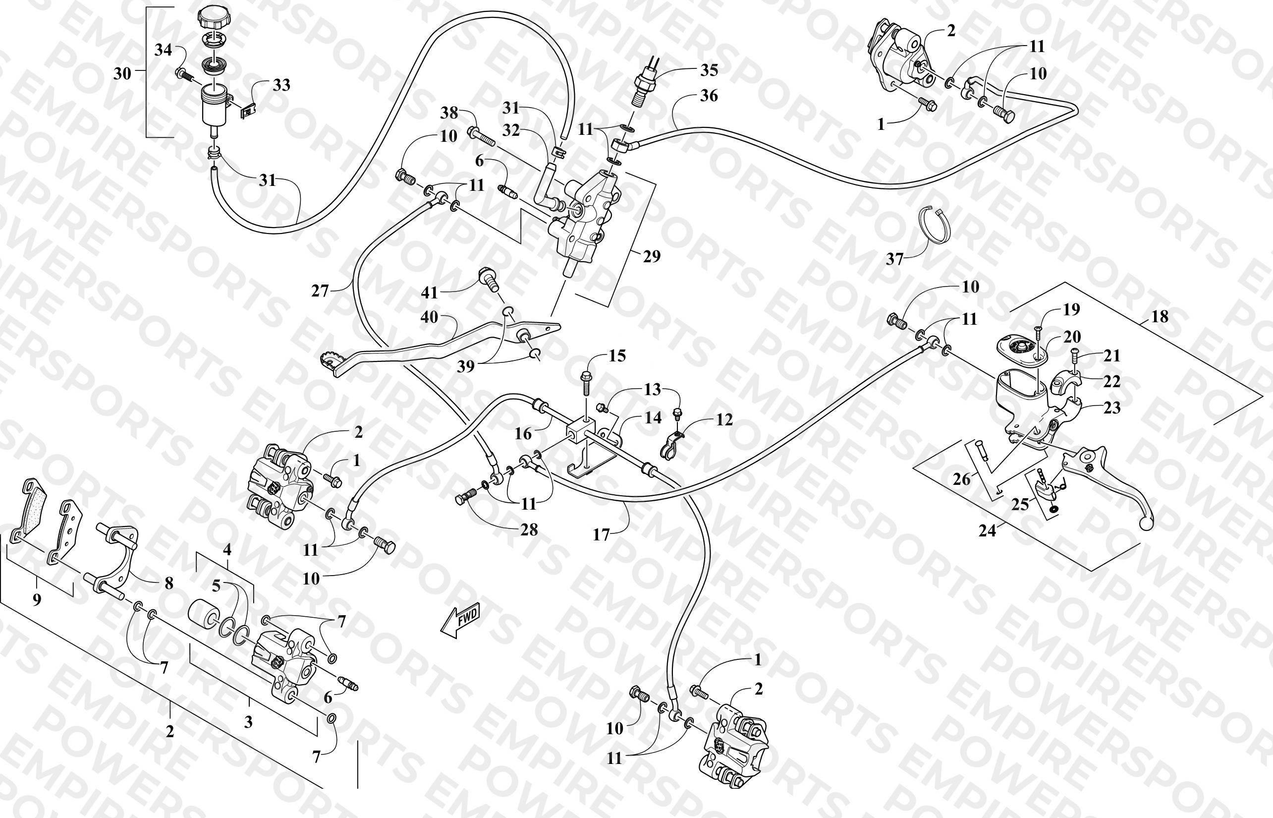 HYDRAULIC BRAKE ASSEMBLY