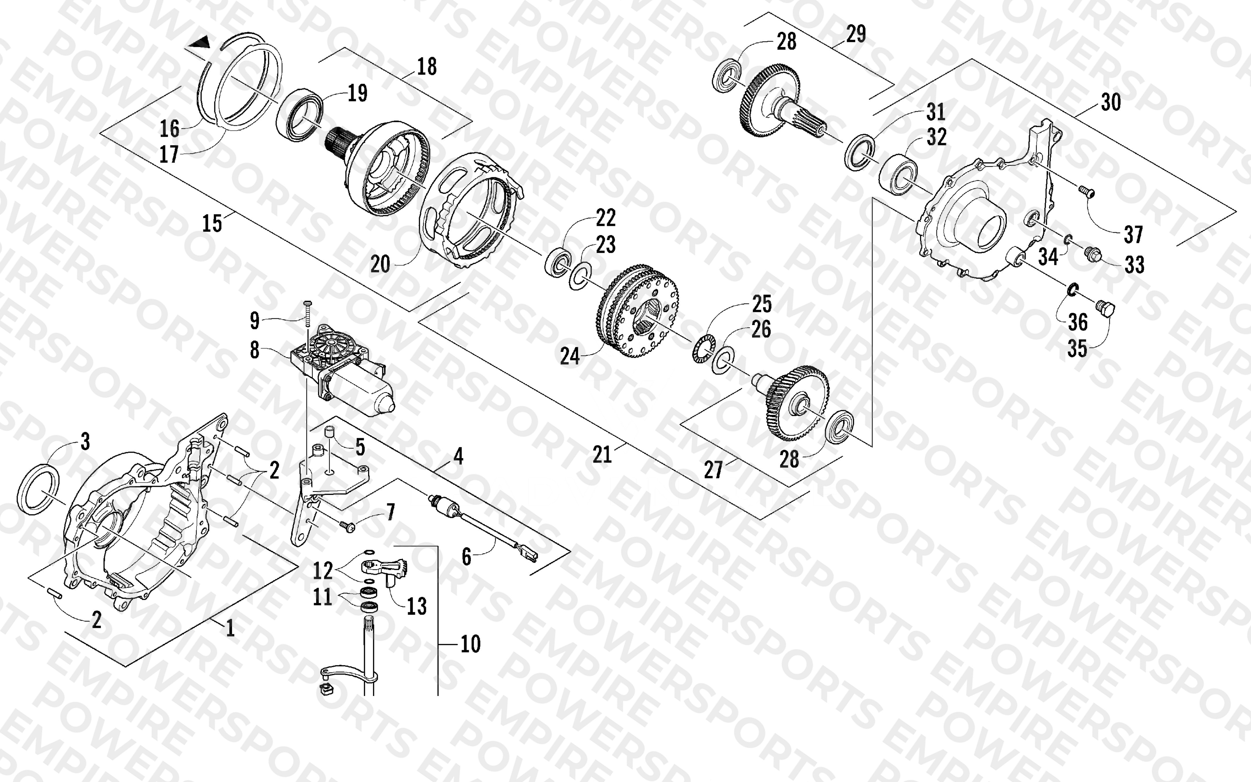 GEARCASE ASSEMBLY