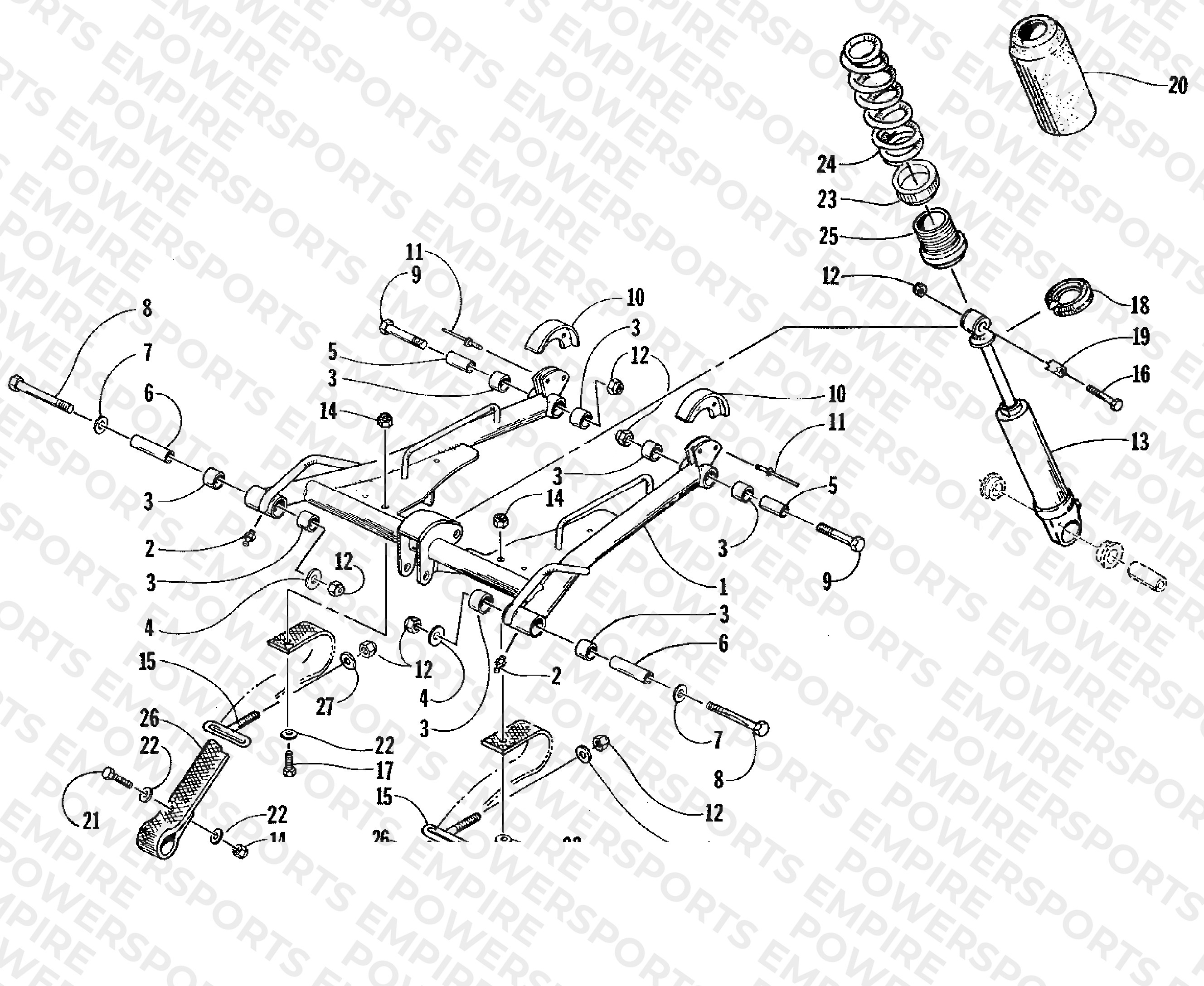 REAR SUSPENSION FRONT ARM ASSEMBLY
