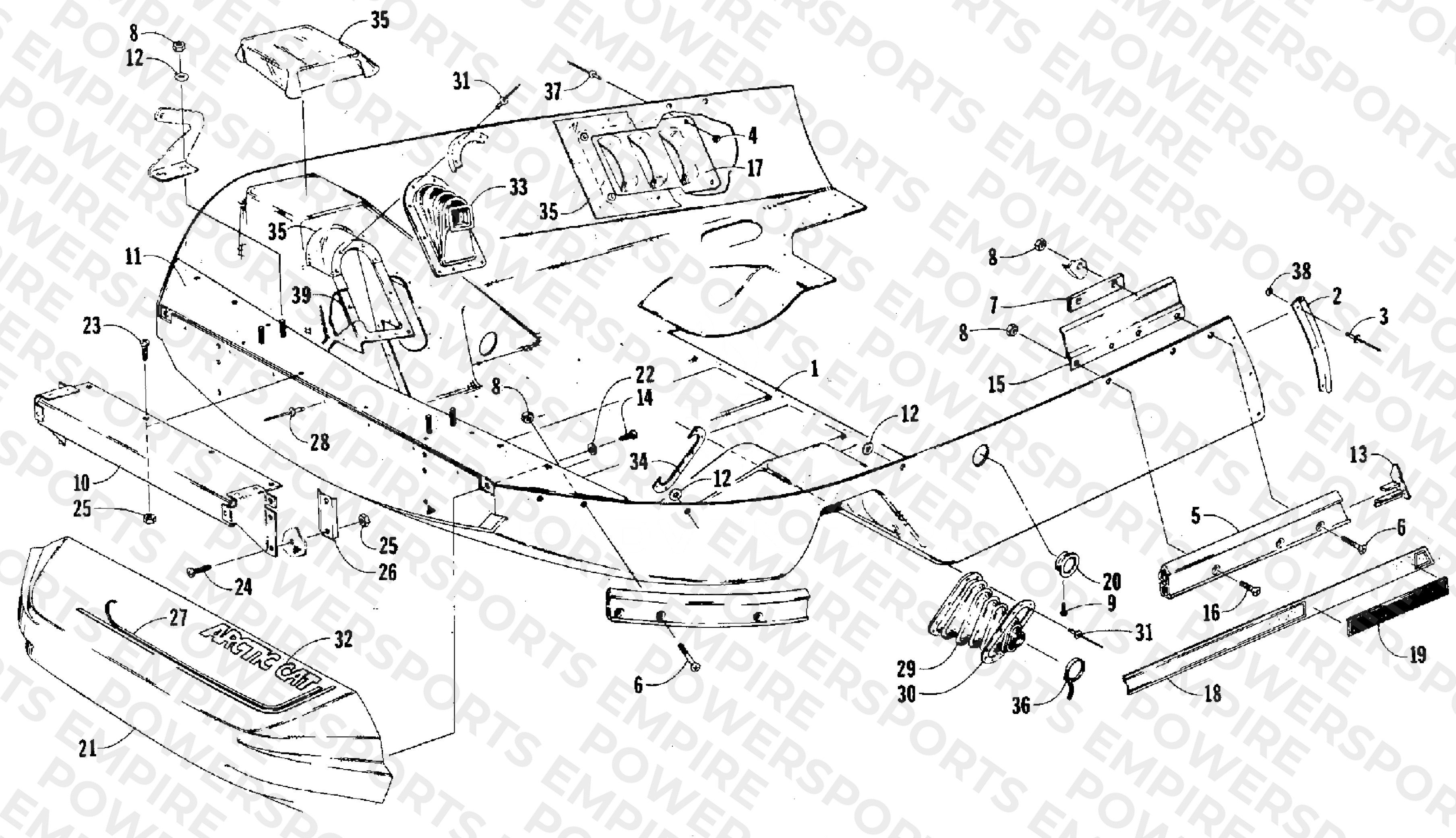 BELLY PAN AND NOSE CONE ASSEMBLIES