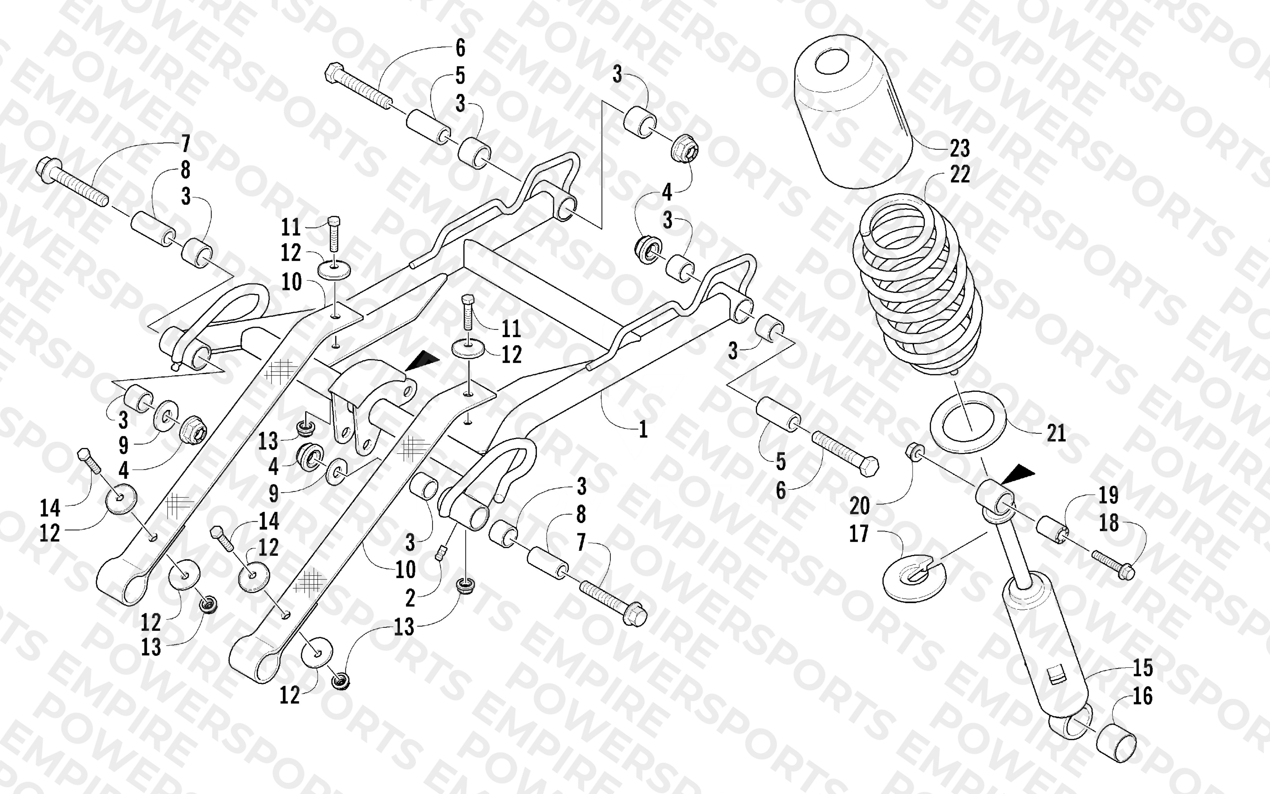 REAR SUSPENSION FRONT ARM ASSEMBLY