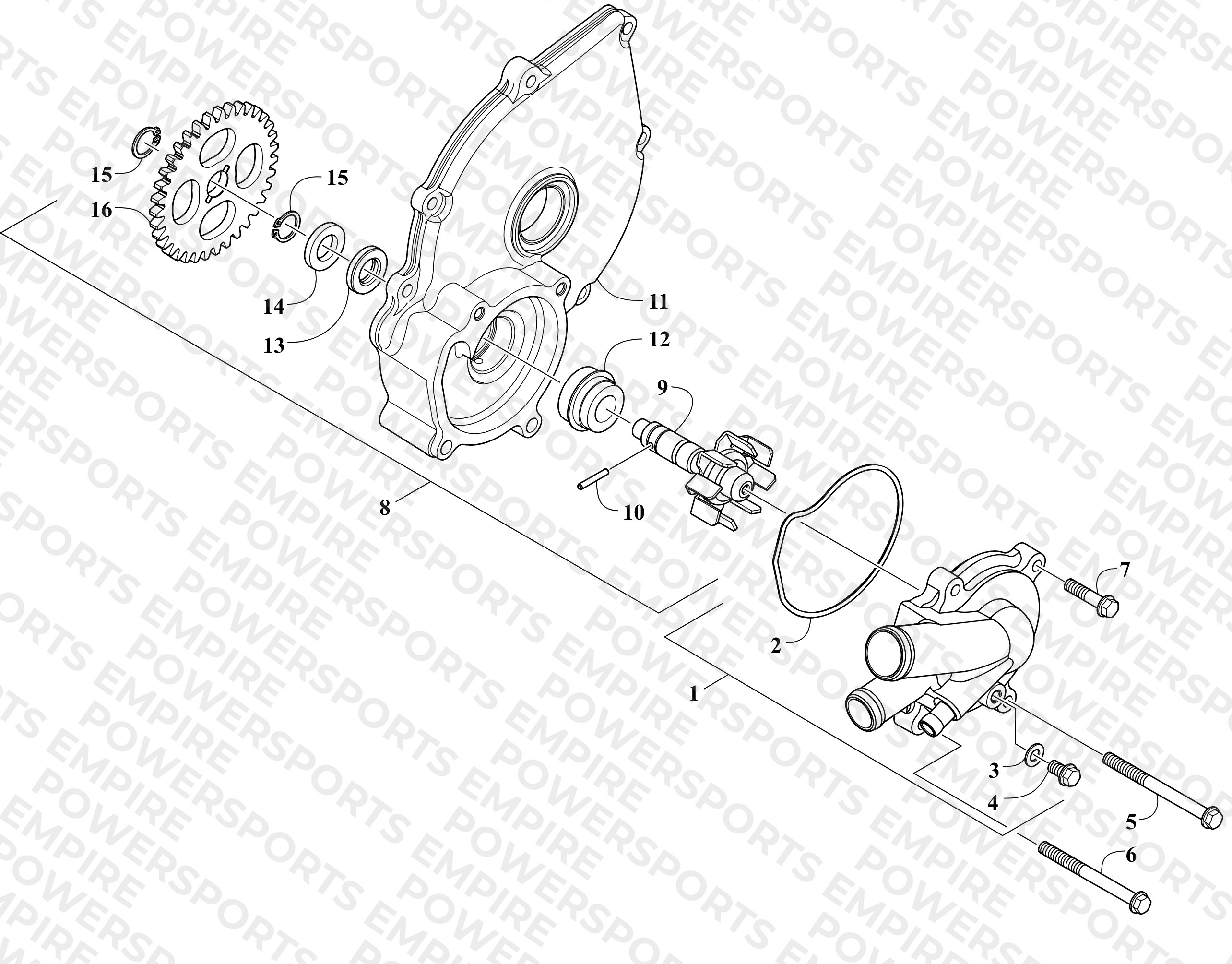 WATER PUMP ASSEMBLY