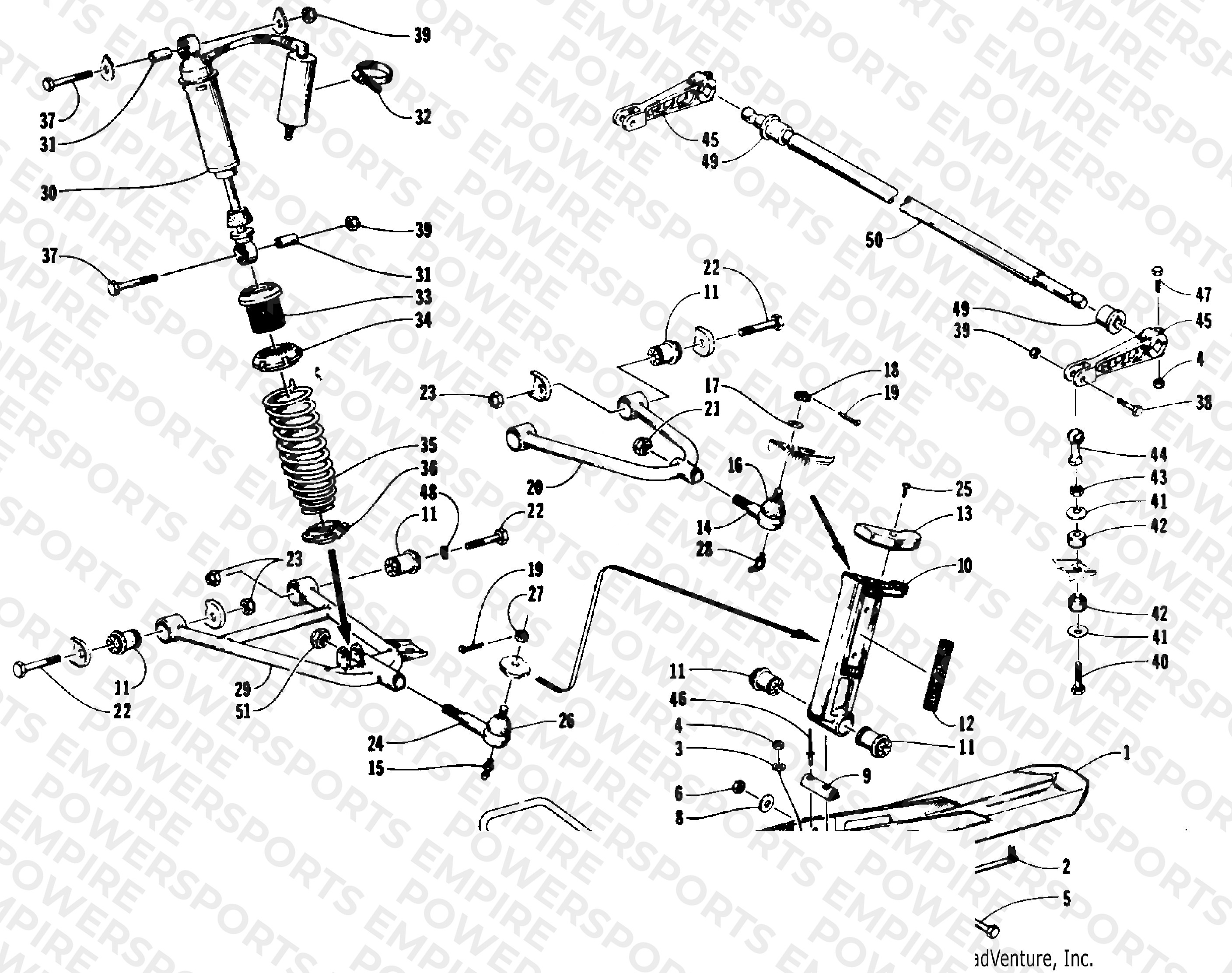 SKI AND FRONT SUSPENSION