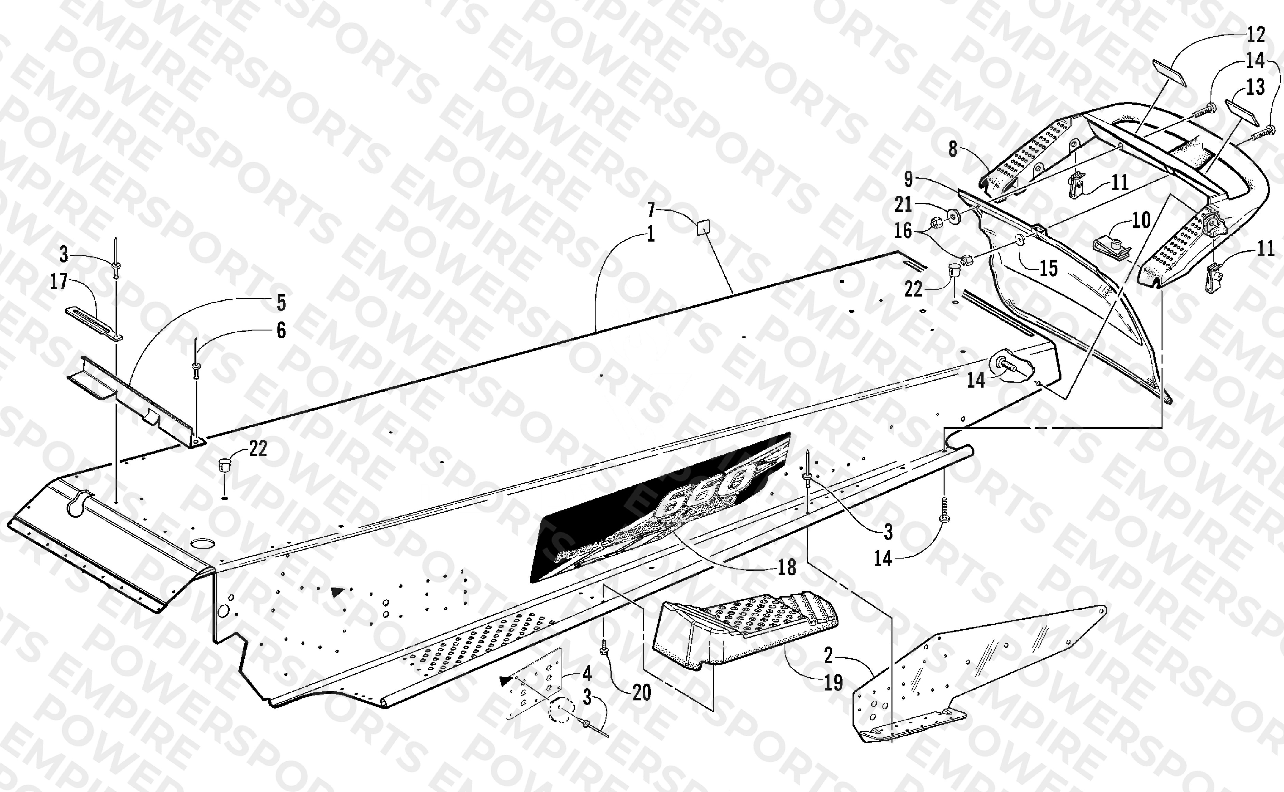 TUNNEL AND REAR BUMPER