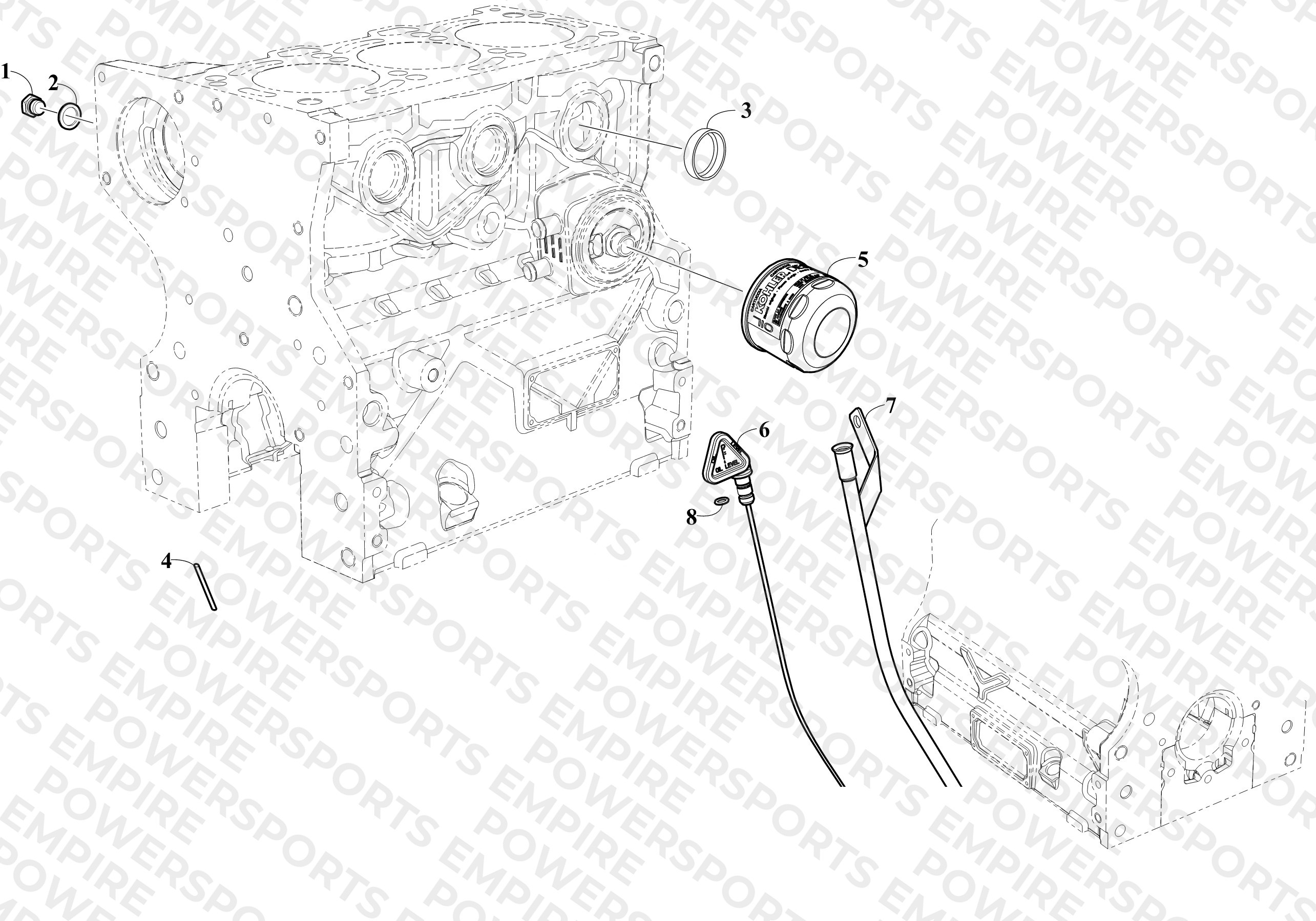 CRANKCASE/OIL FILTER/OIL DIPSTICK