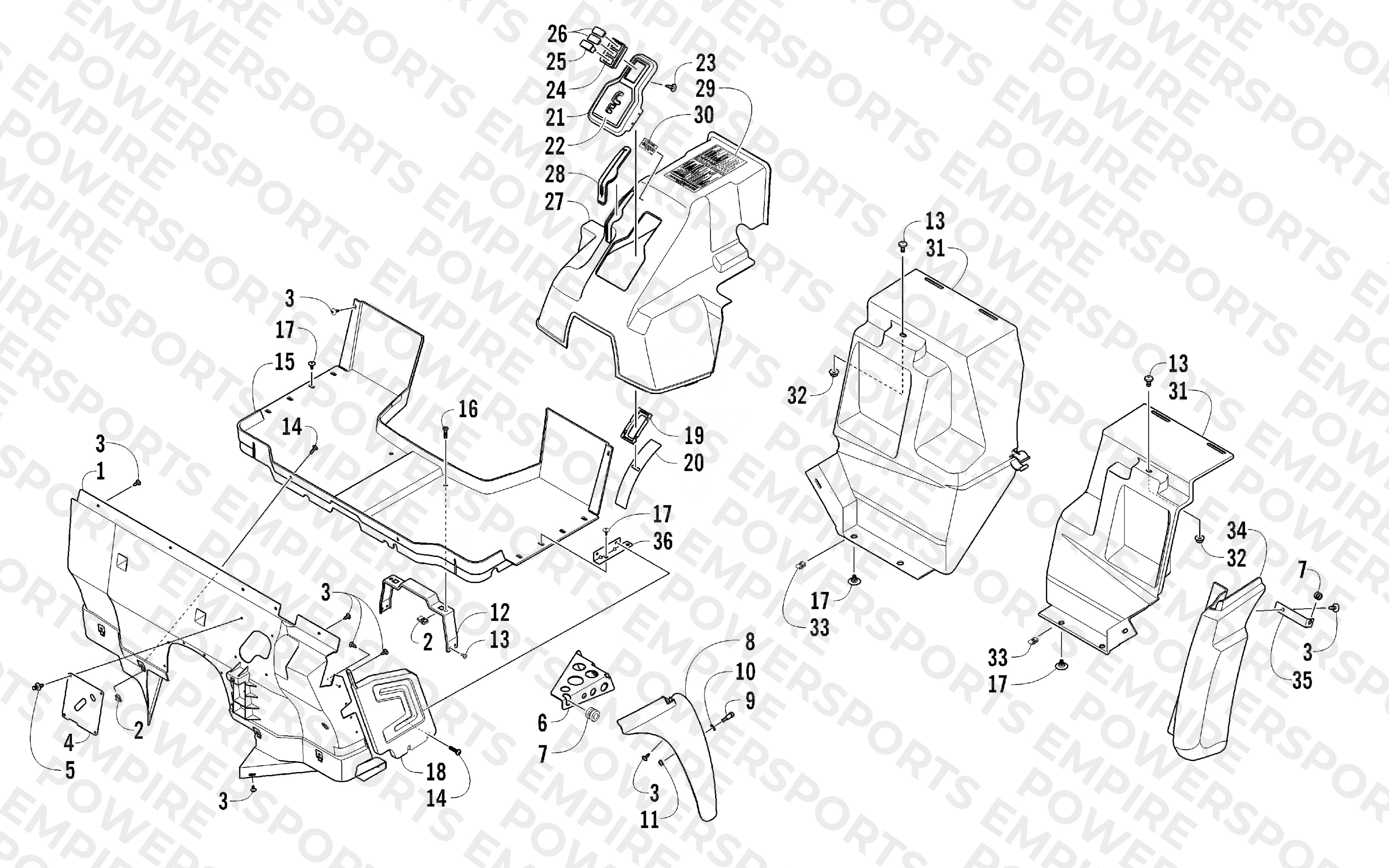 CONSOLE AND FLOOR PANEL ASSEMBLY