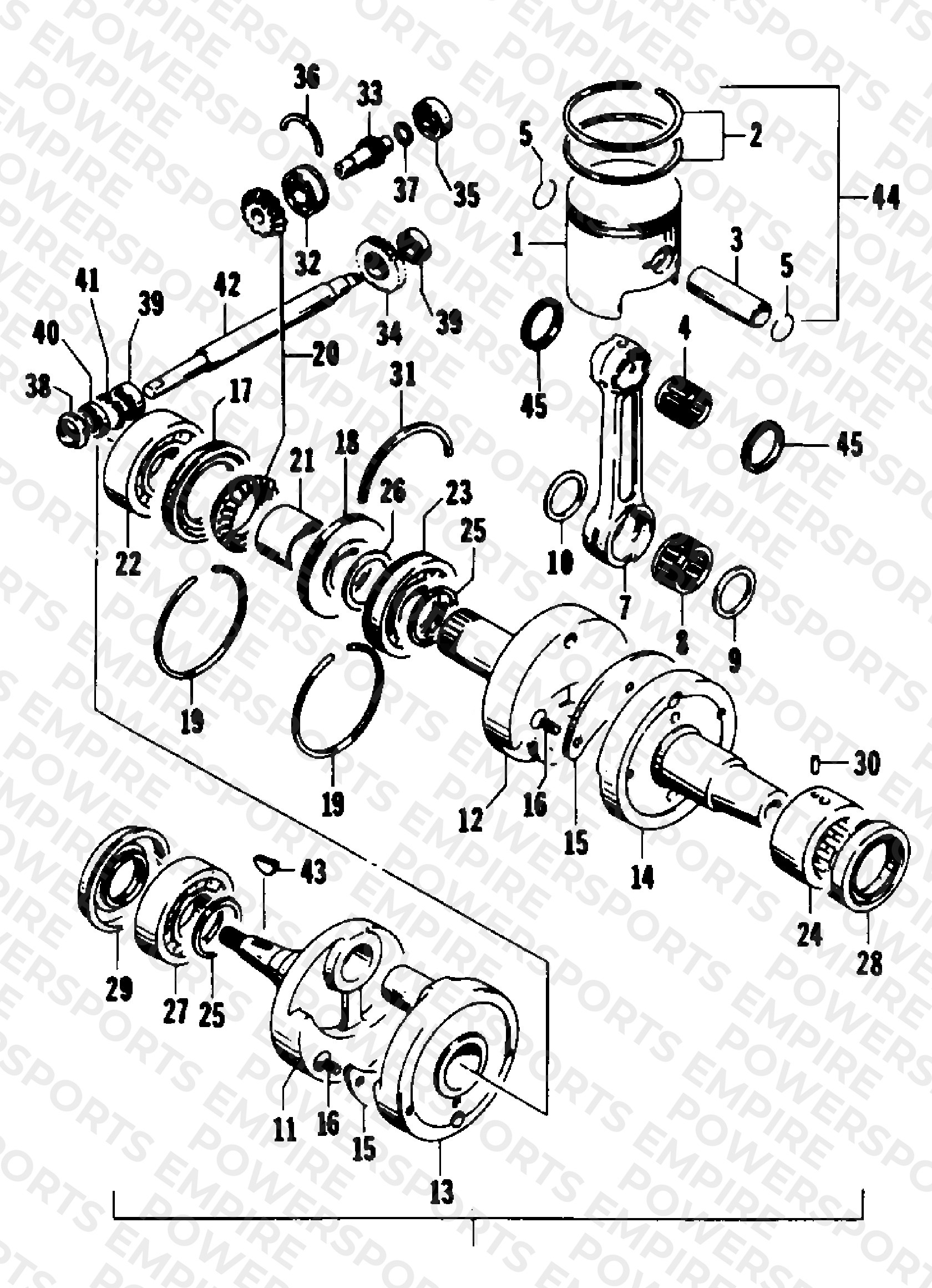 PISTON AND CRANKSHAFT