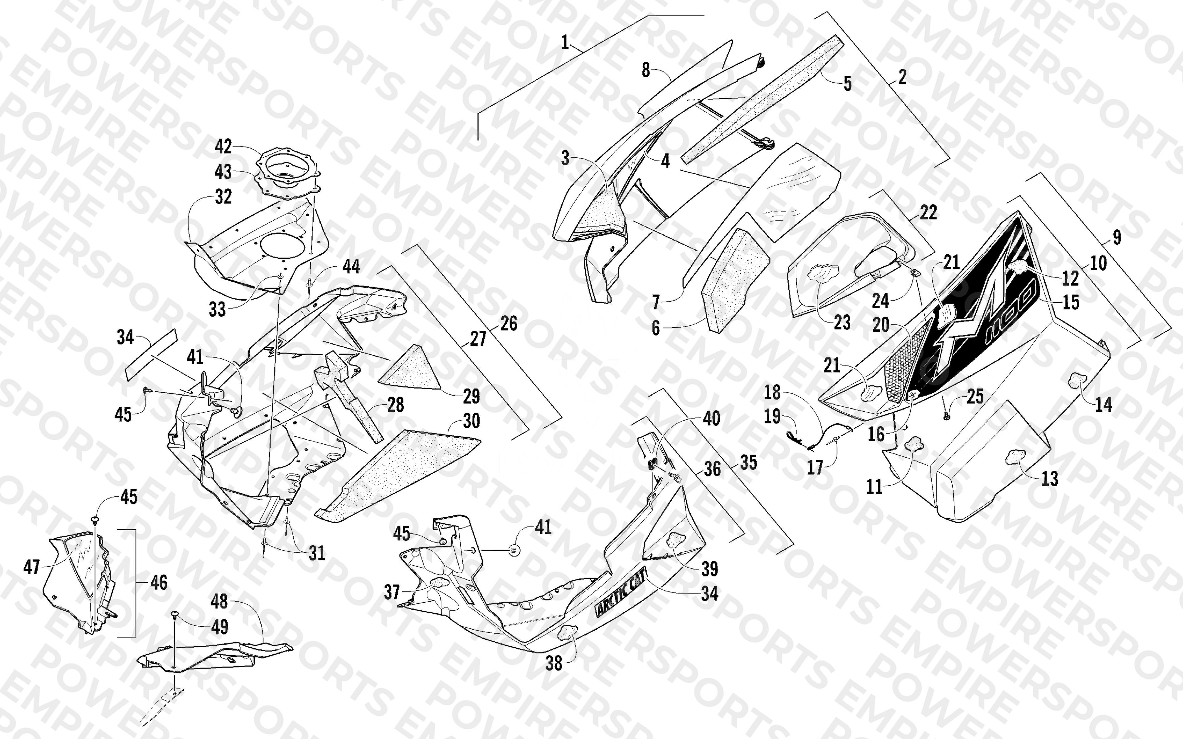 SKID PLATE AND SIDE PANEL ASSEMBLY